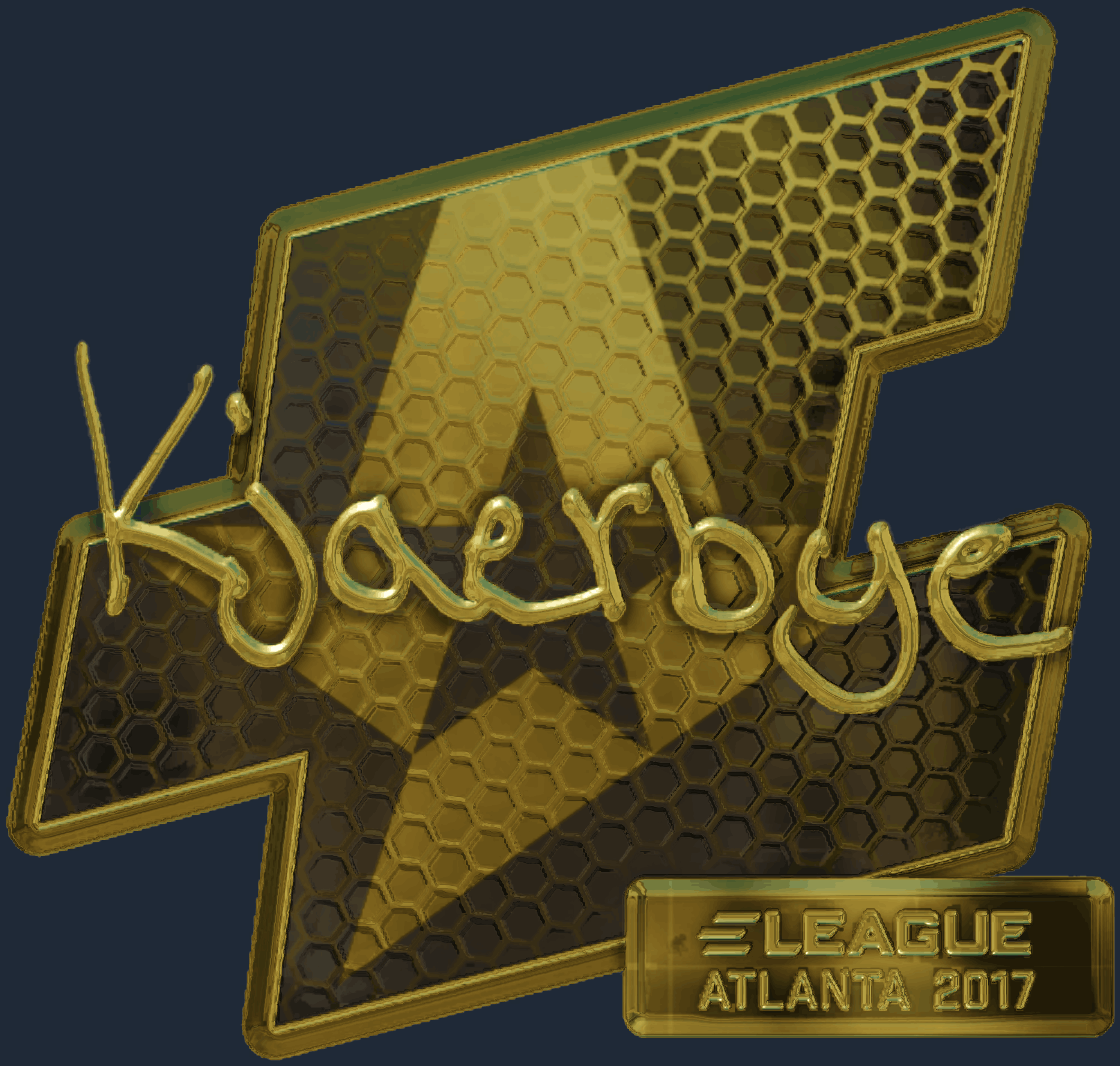 Sticker | Kjaerbye (Gold) | Atlanta 2017 Image