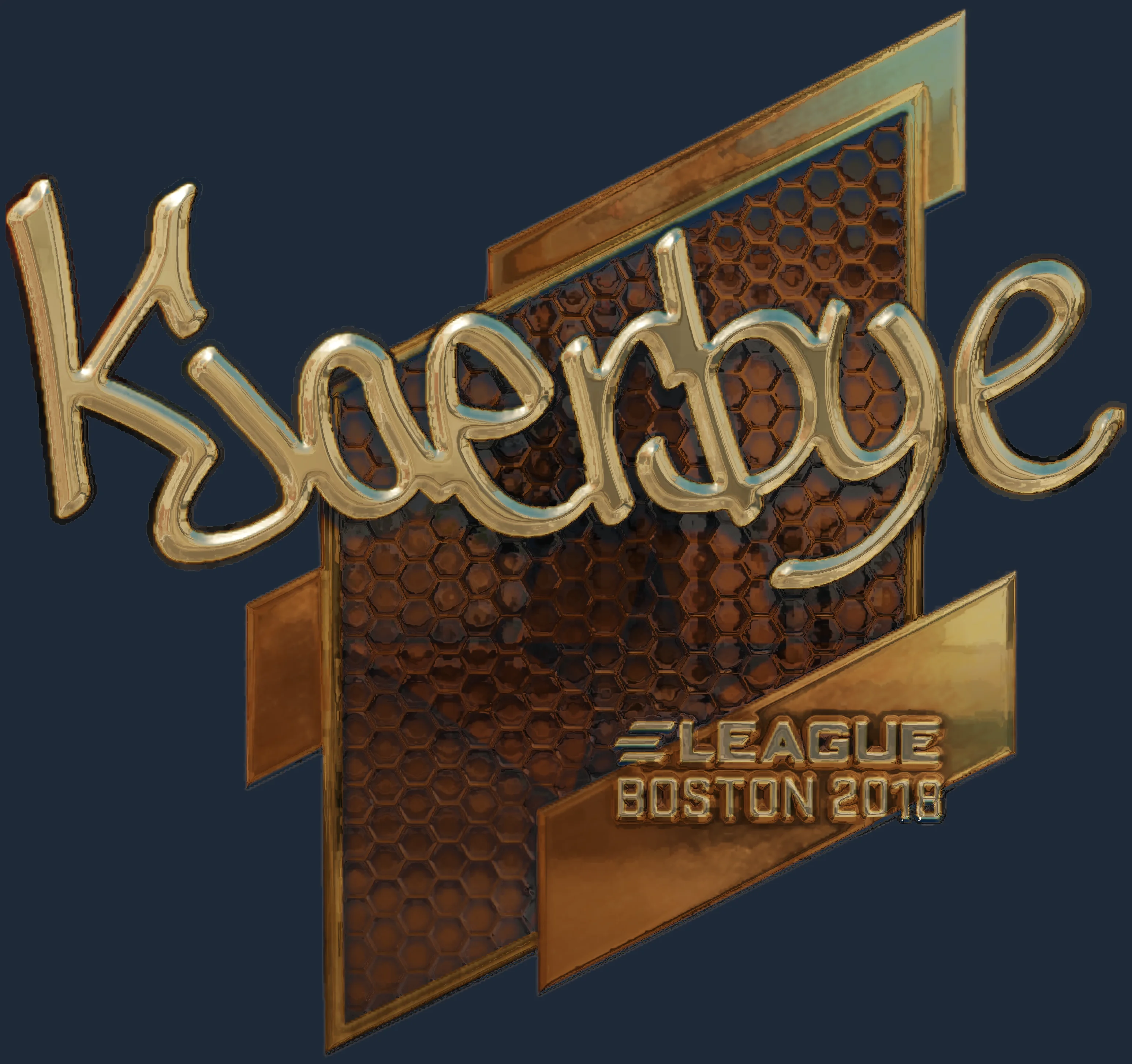 Sticker | Kjaerbye (Gold) | Boston 2018 Image