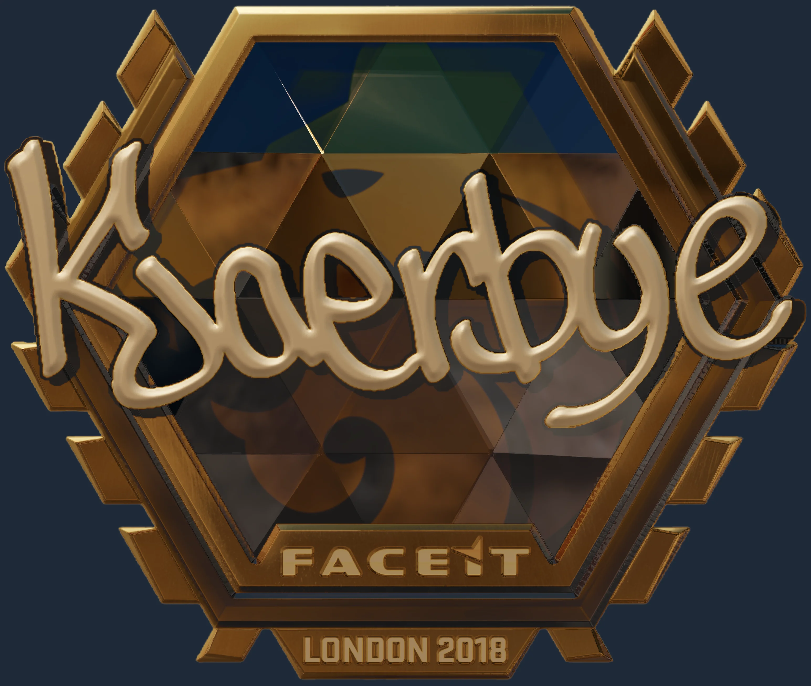 Sticker | Kjaerbye (Gold) | London 2018 Image
