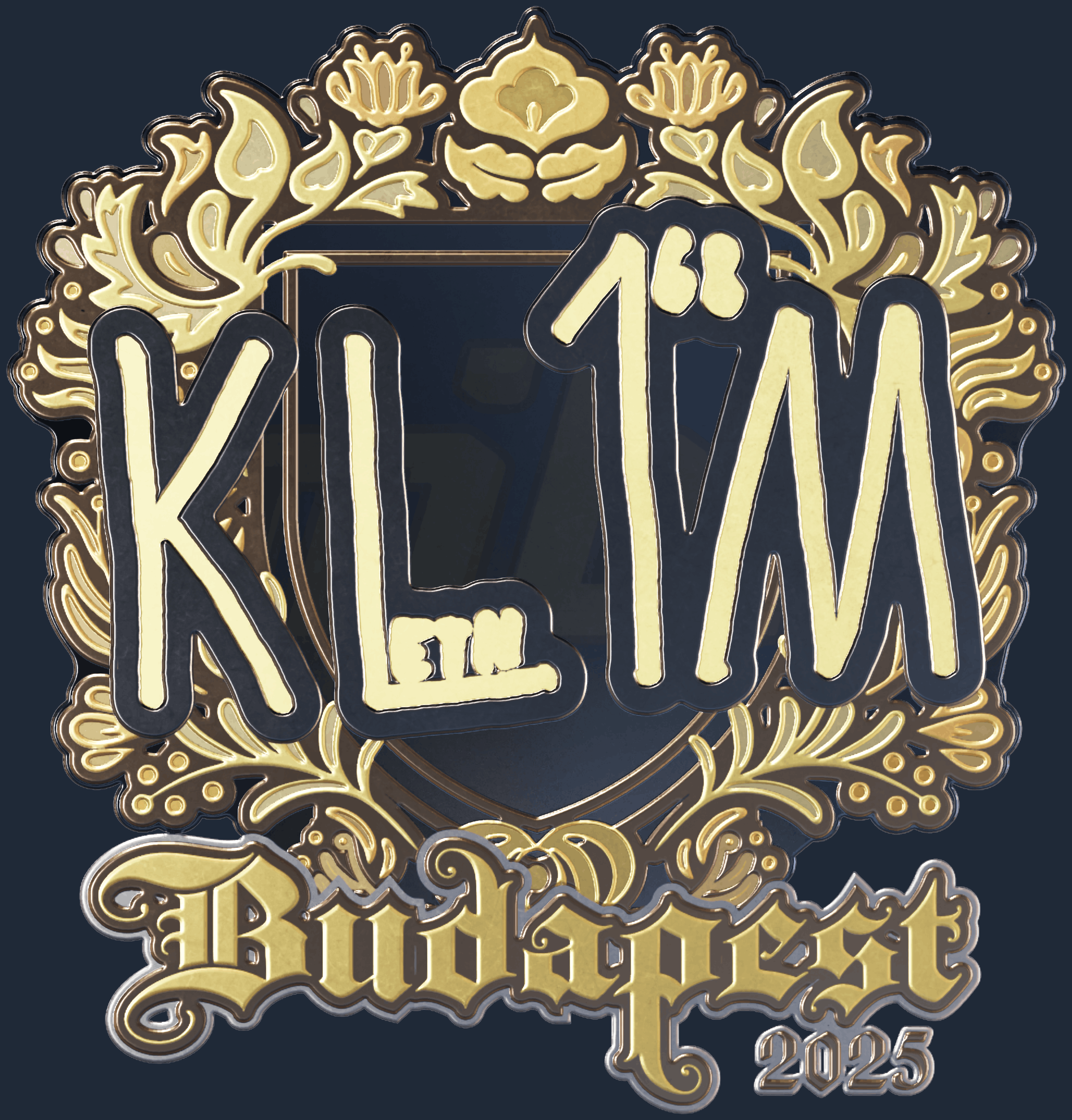 Sticker | kl1m (Gold) | Budapest 2025 Image