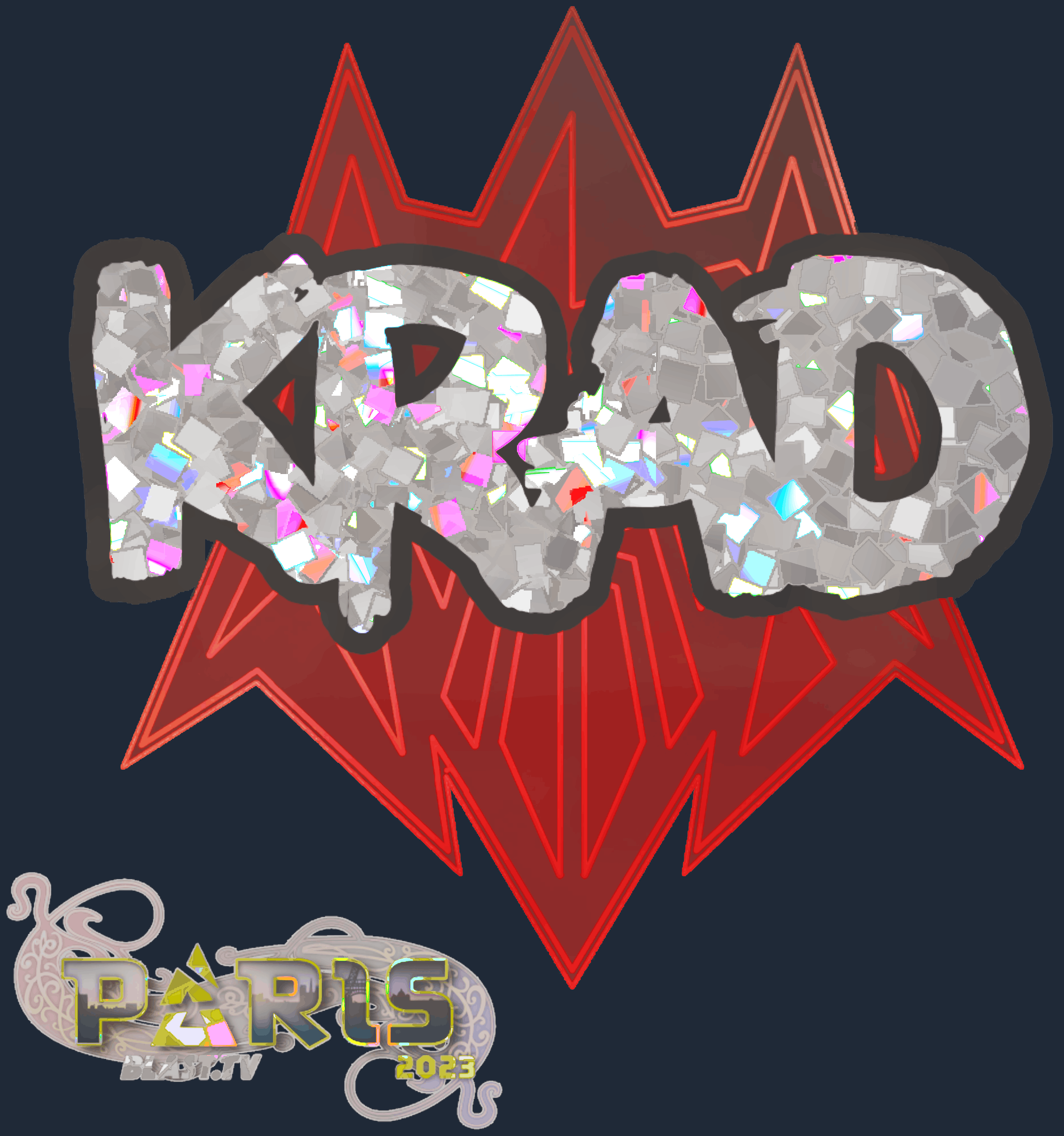 Sticker | Krad (Glitter) | Paris 2023 Screenshot