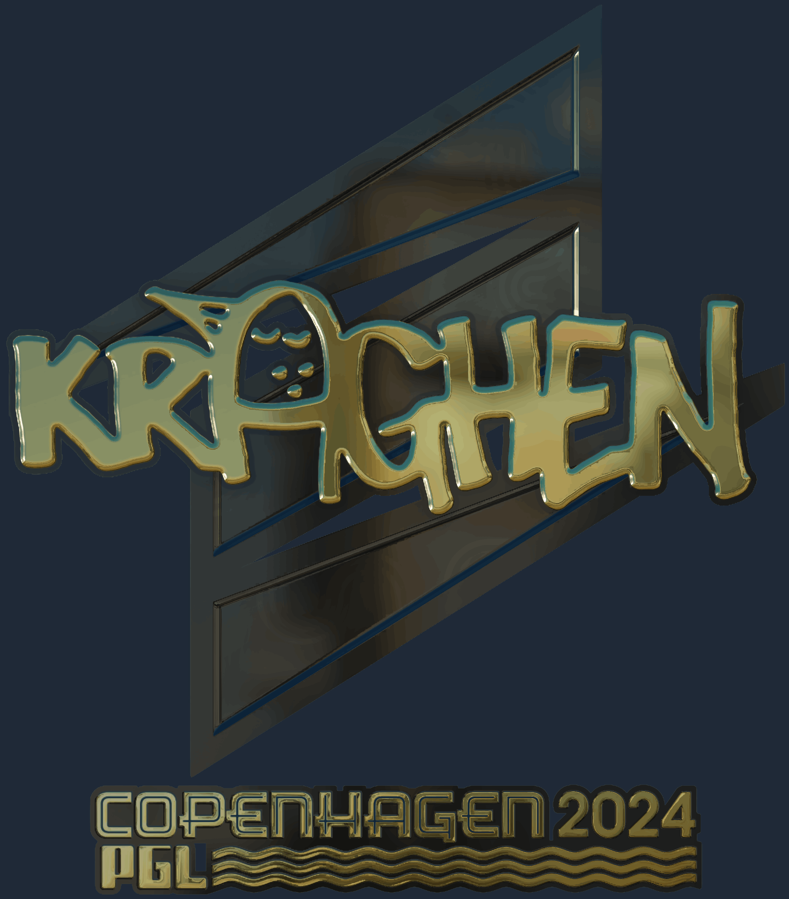 Sticker | kraghen (Gold) | Copenhagen 2024 Image