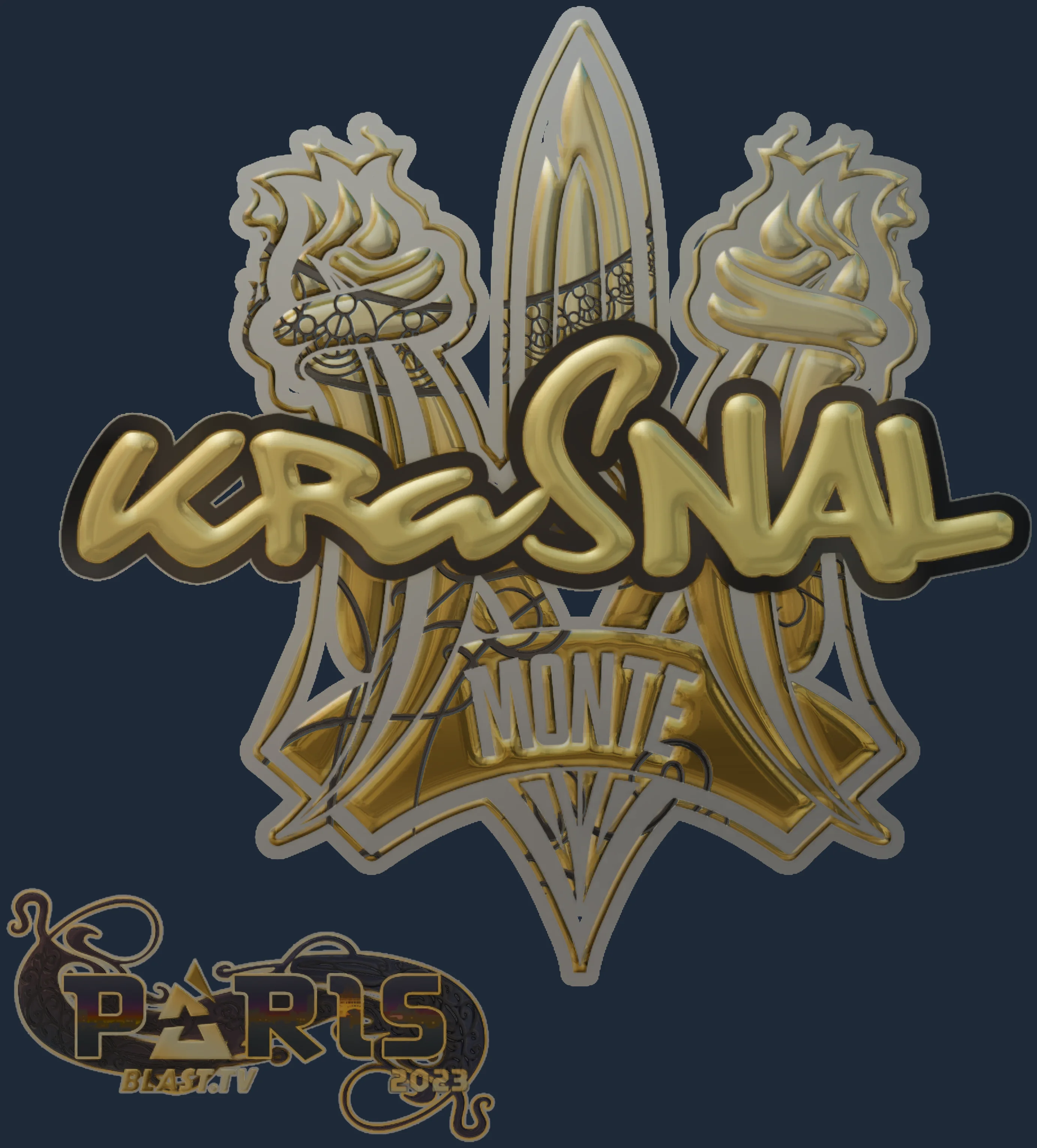Sticker | kRaSnaL (Gold) | Paris 2023 Image