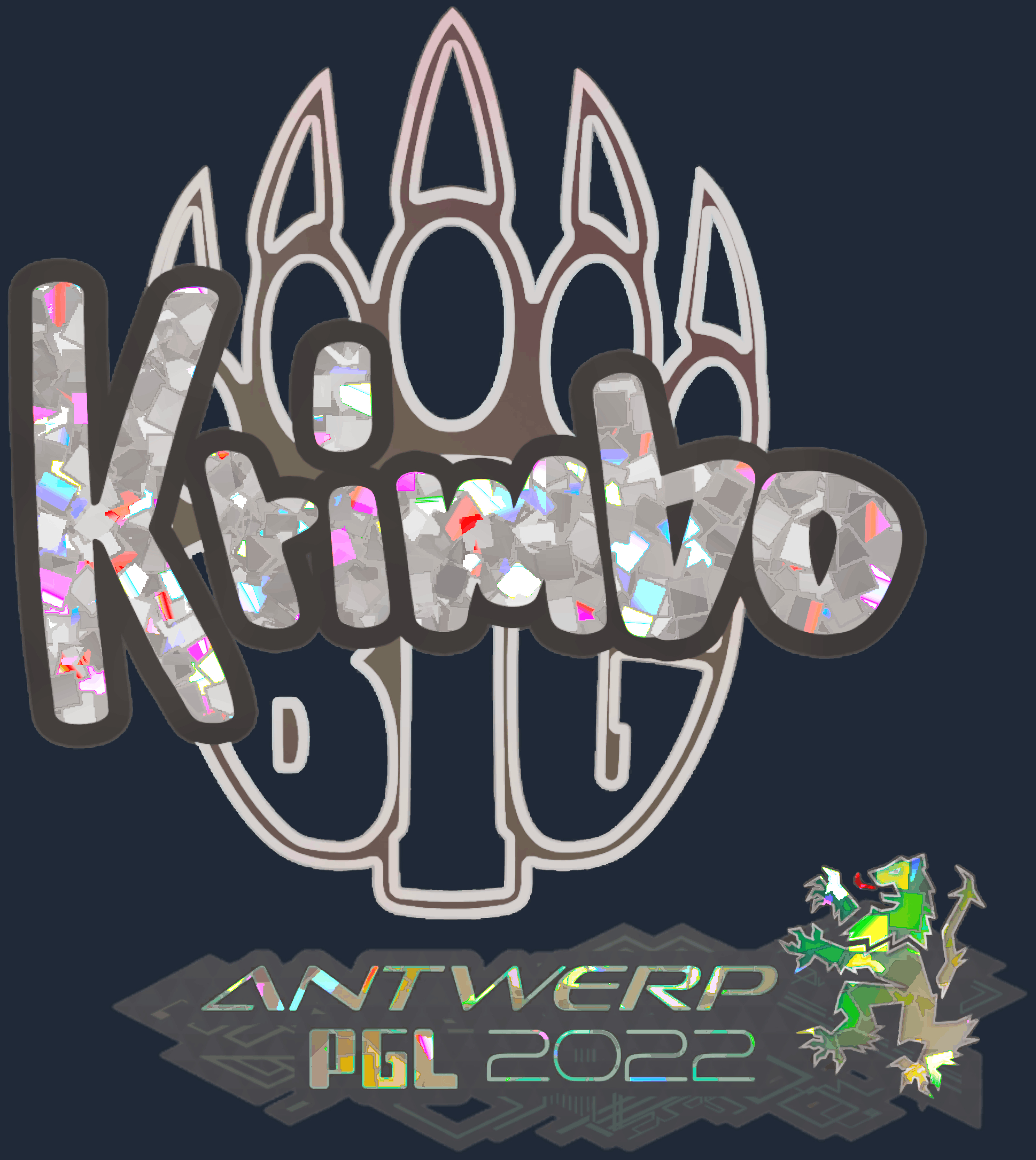 Sticker | Krimbo (Glitter) | Antwerp 2022 Image