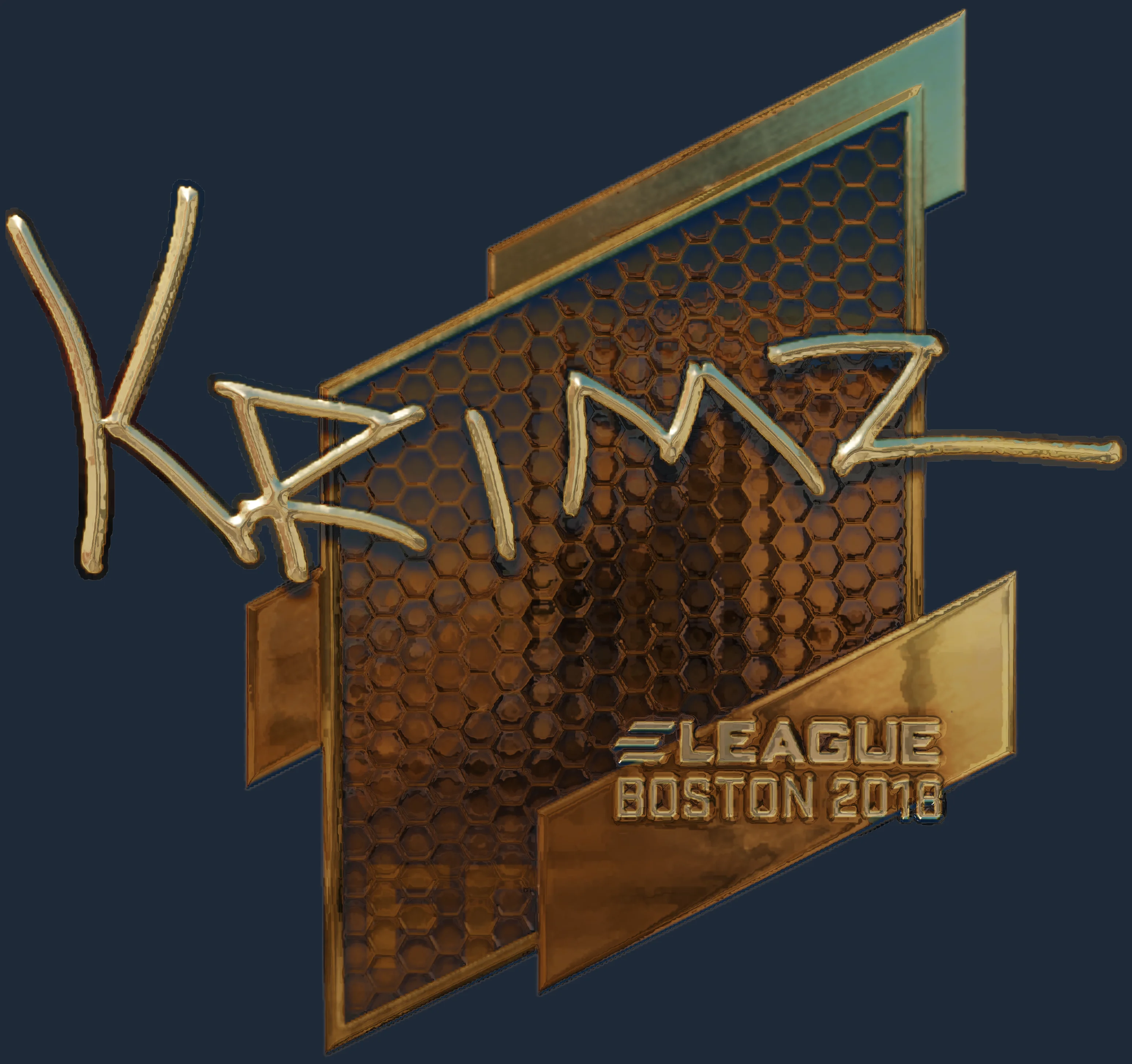 Sticker | KRIMZ (Gold) | Boston 2018 Image
