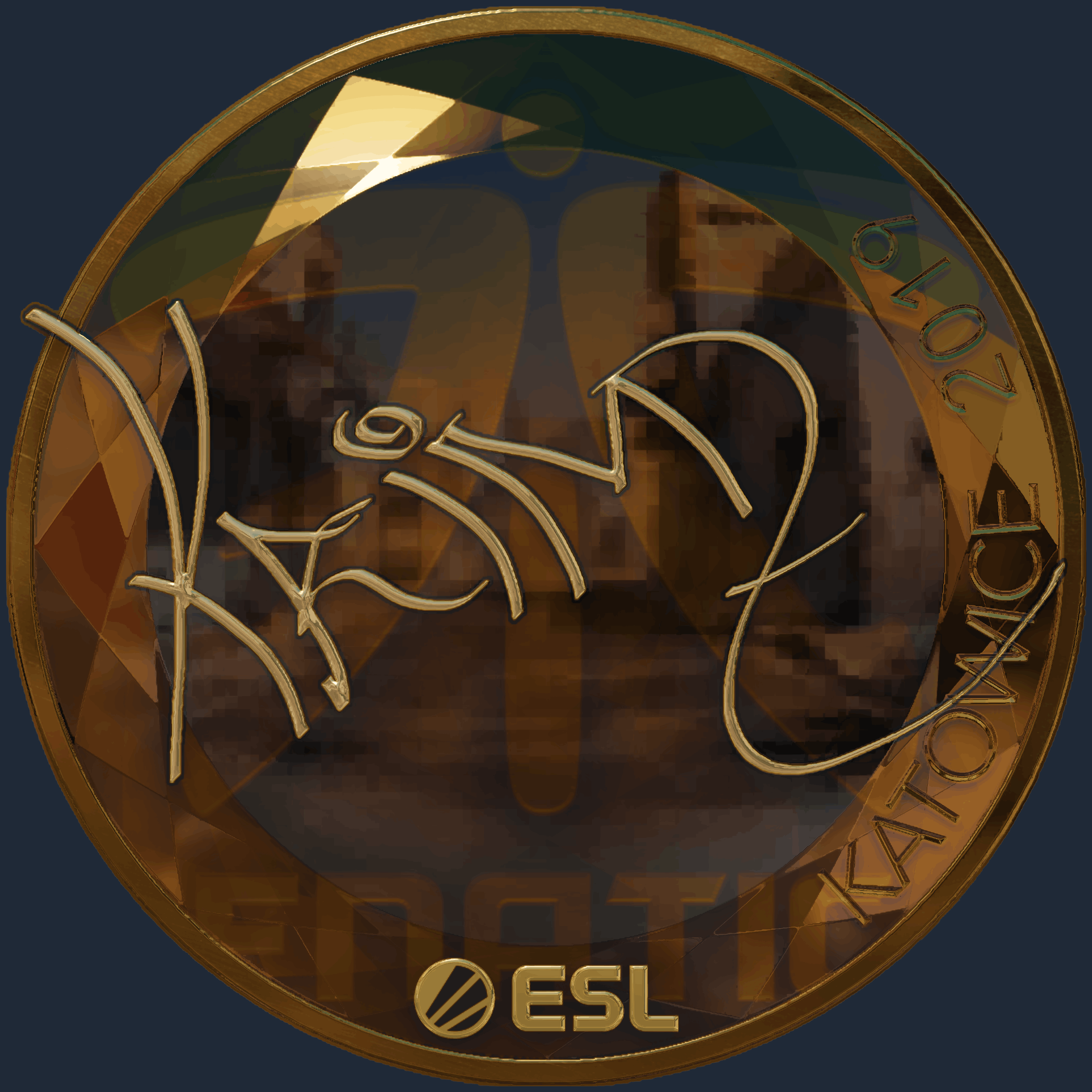 Sticker | KRIMZ (Gold) | Katowice 2019 Image