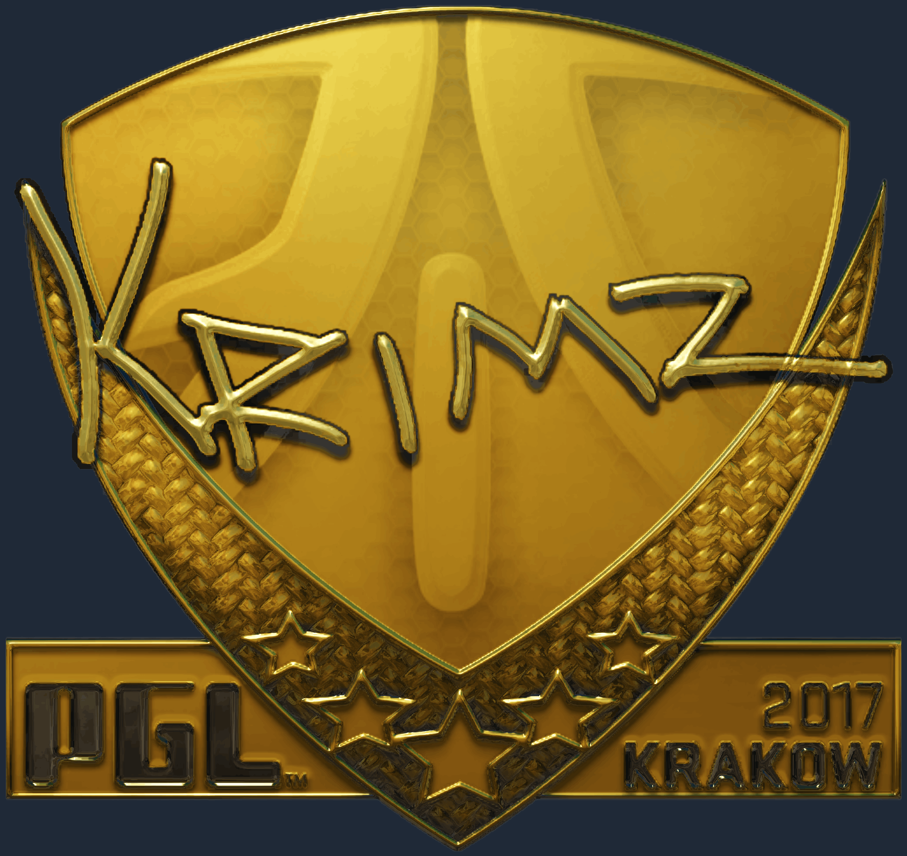 Sticker | KRIMZ (Gold) | Krakow 2017 Image