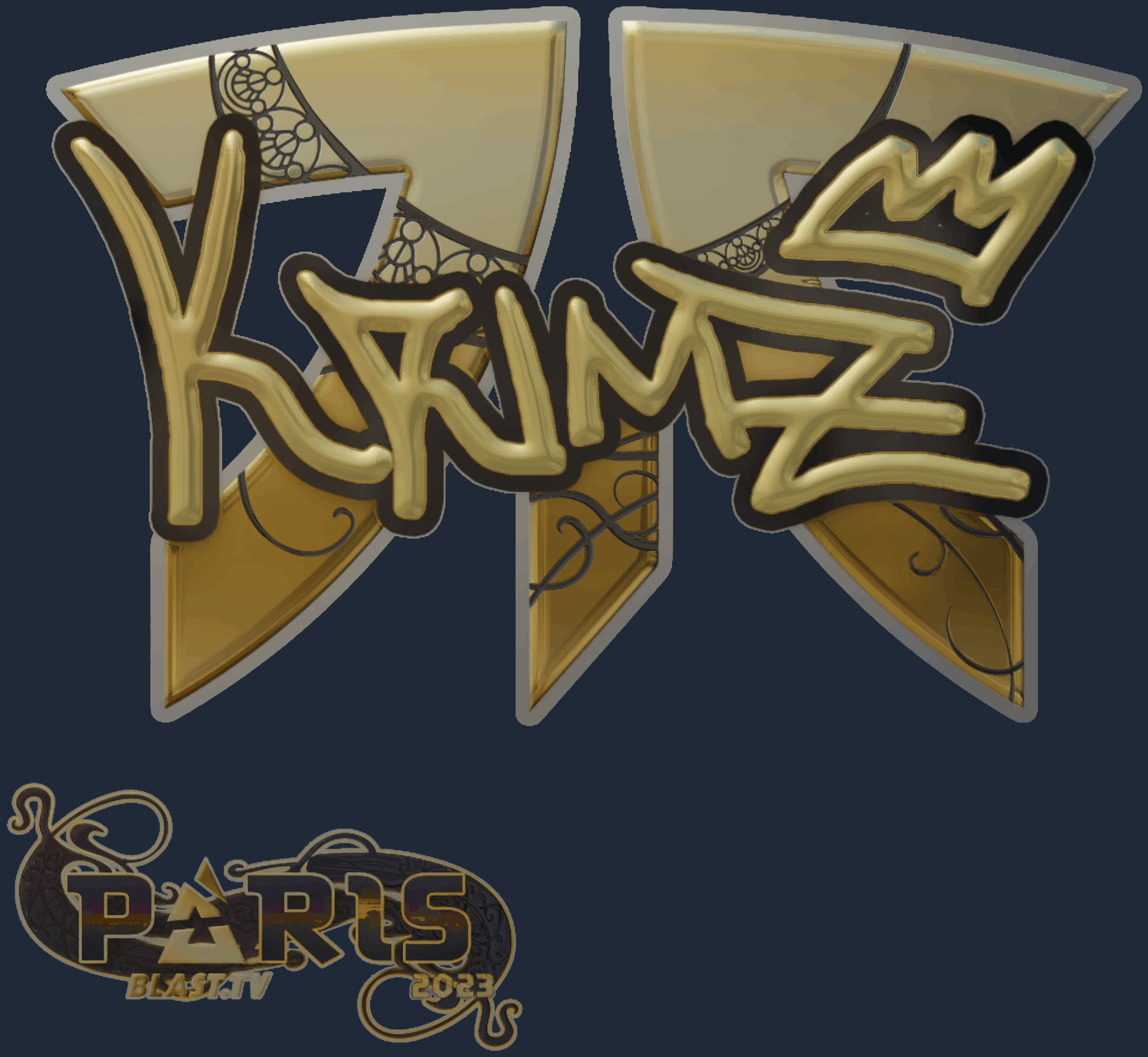 Sticker | KRIMZ (Gold) | Paris 2023 Image