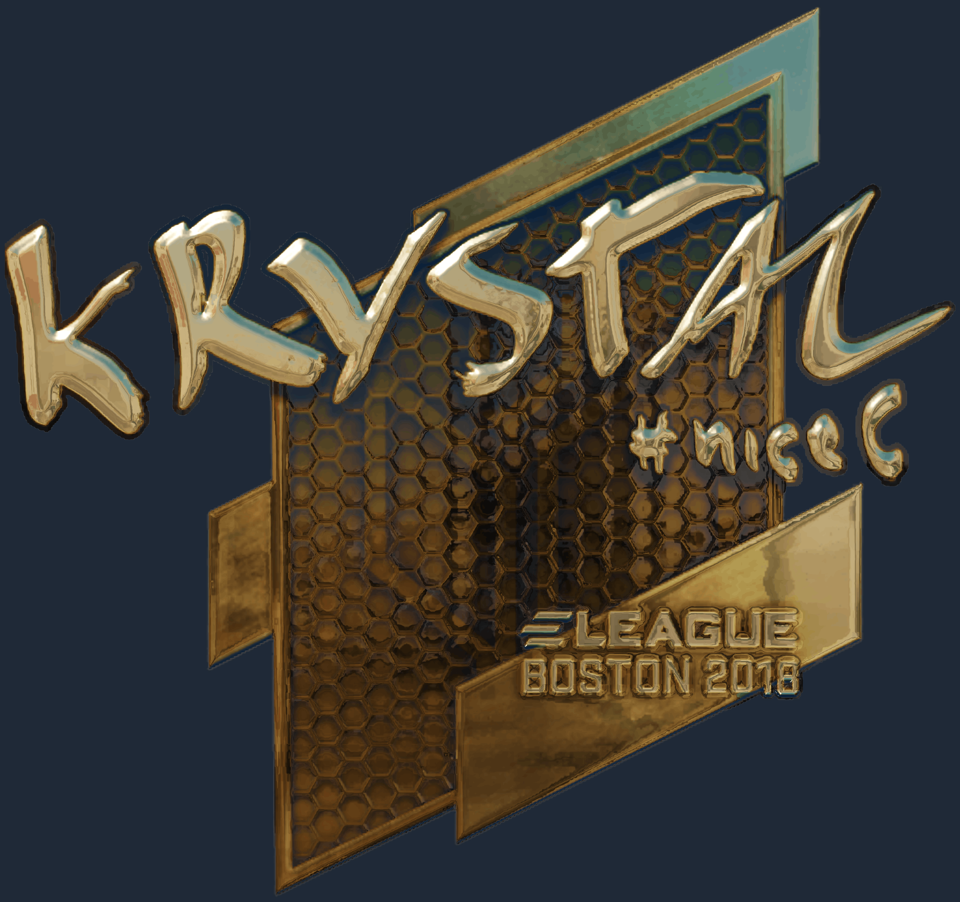 Sticker | kRYSTAL (Gold) | Boston 2018 Image