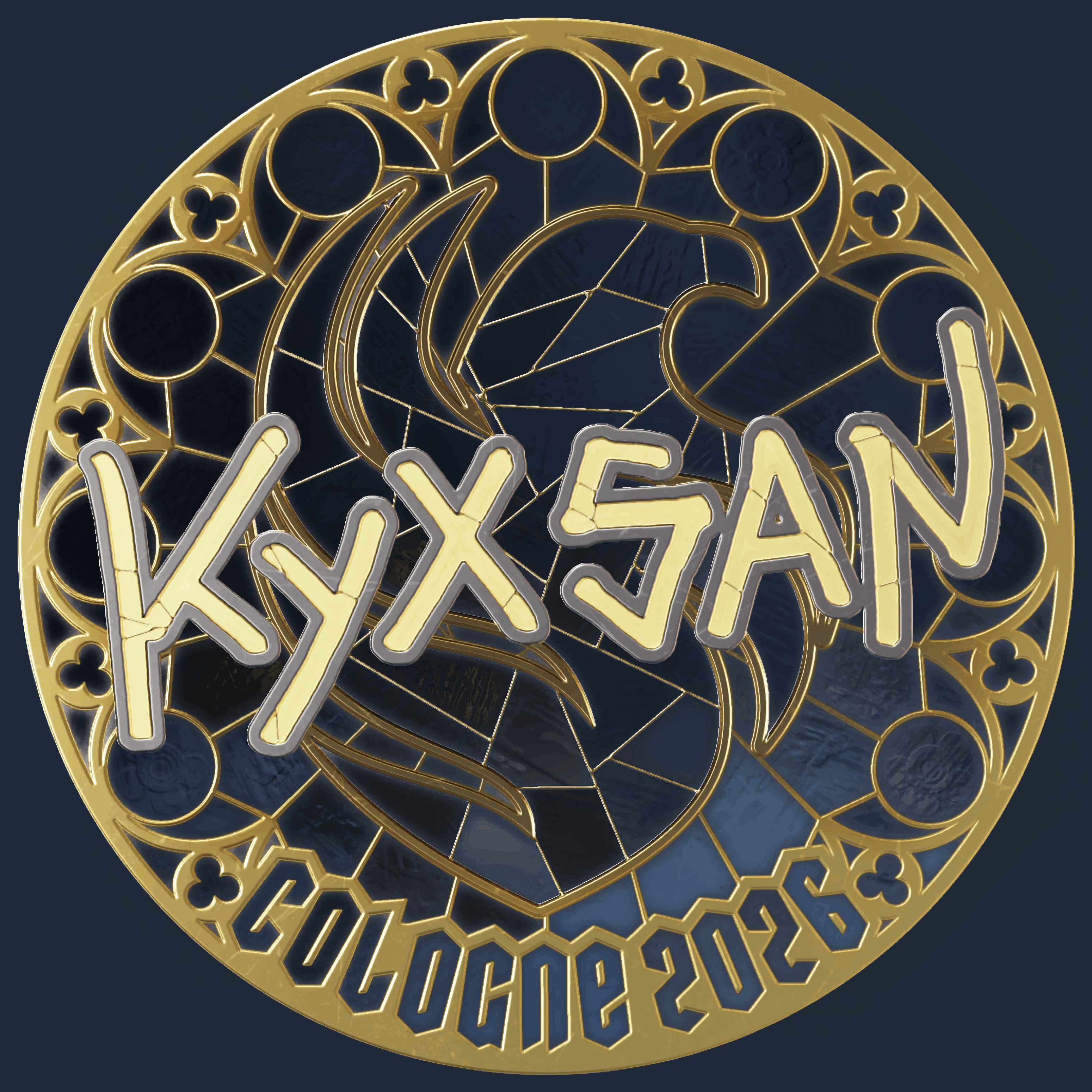 Sticker | kyxsan (Gold) | Cologne 2026 Image