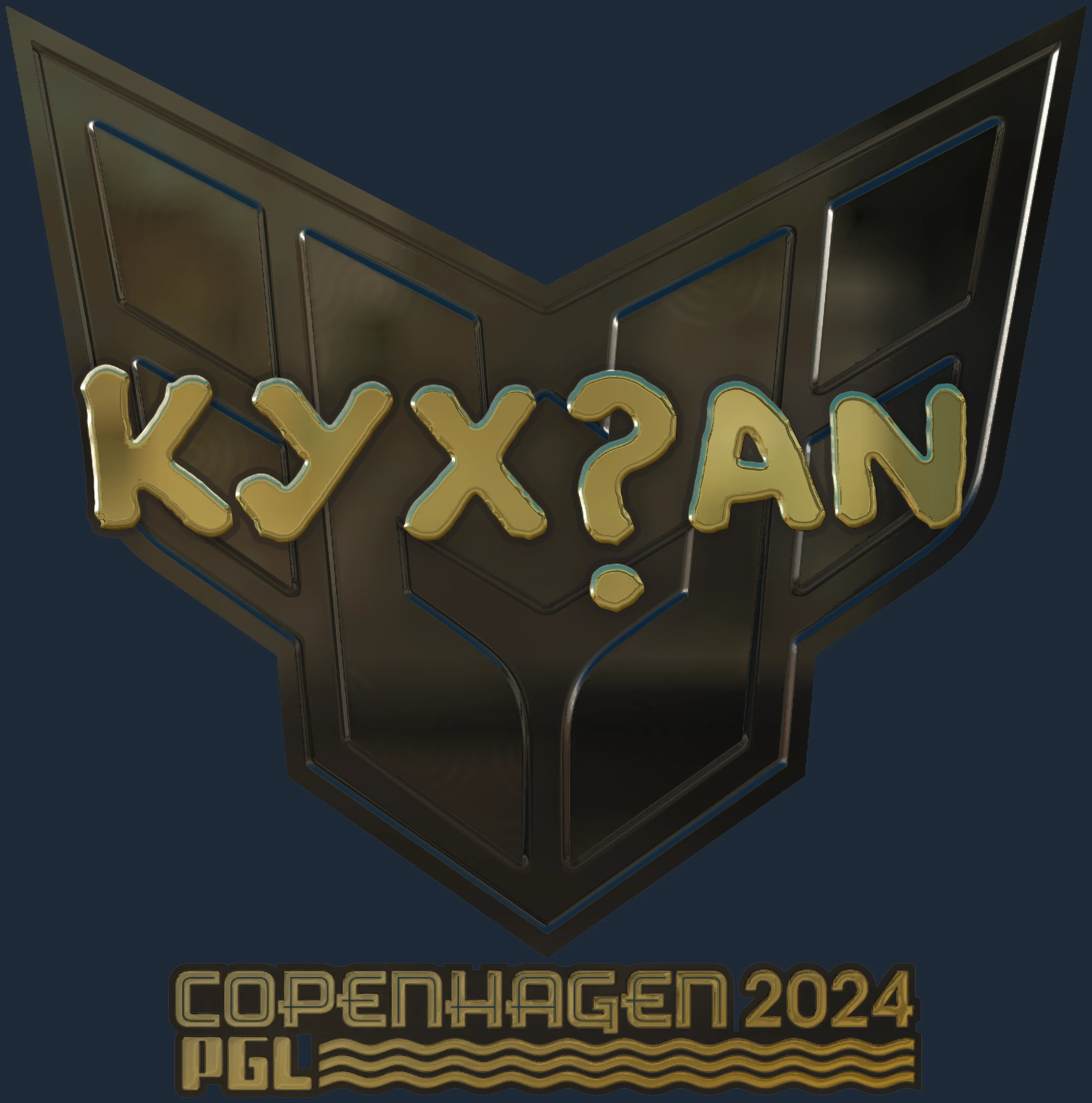 Sticker | kyxsan (Gold) | Copenhagen 2024 Image