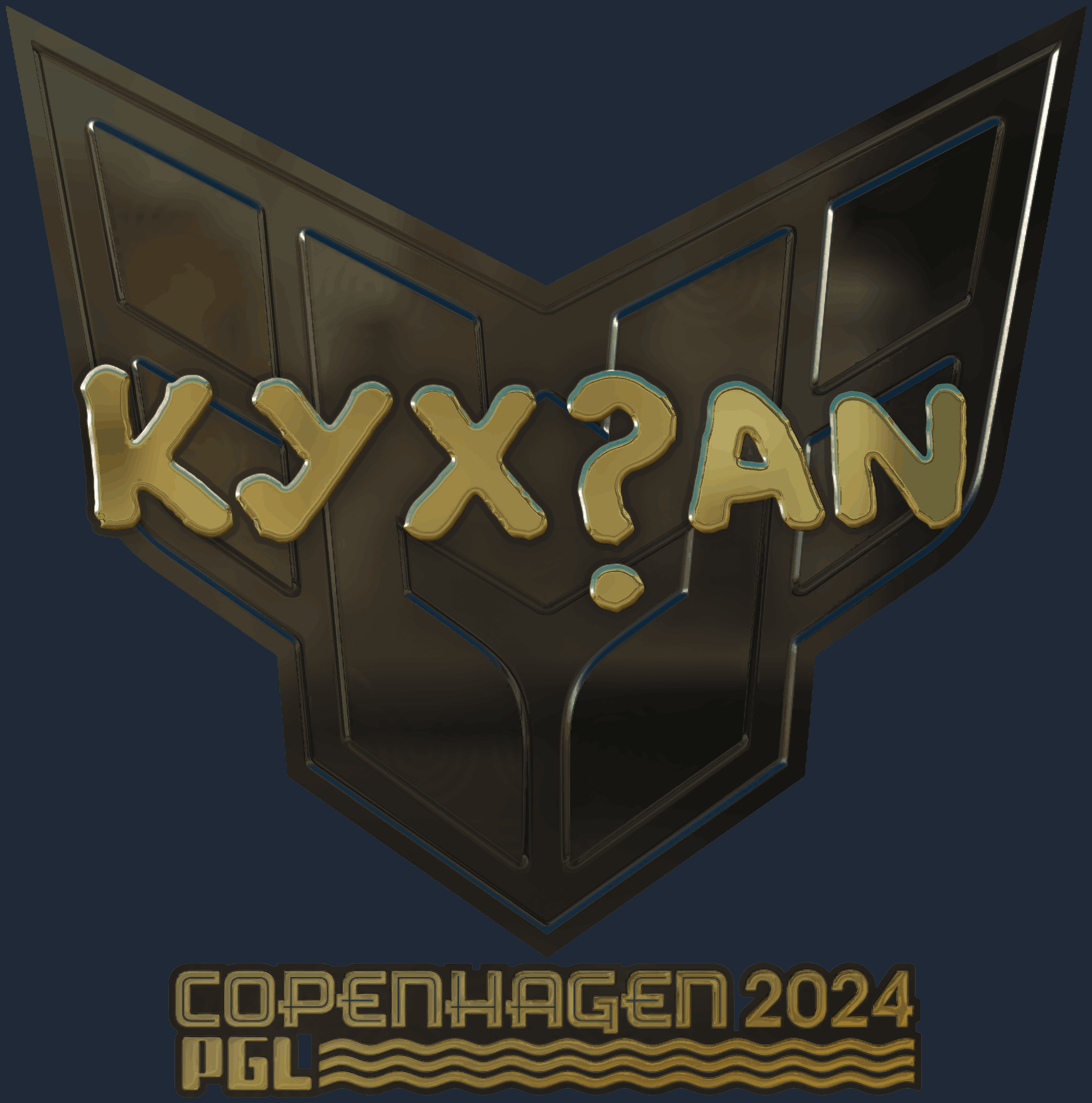 Sticker | kyxsan (Gold) | Copenhagen 2024 Image