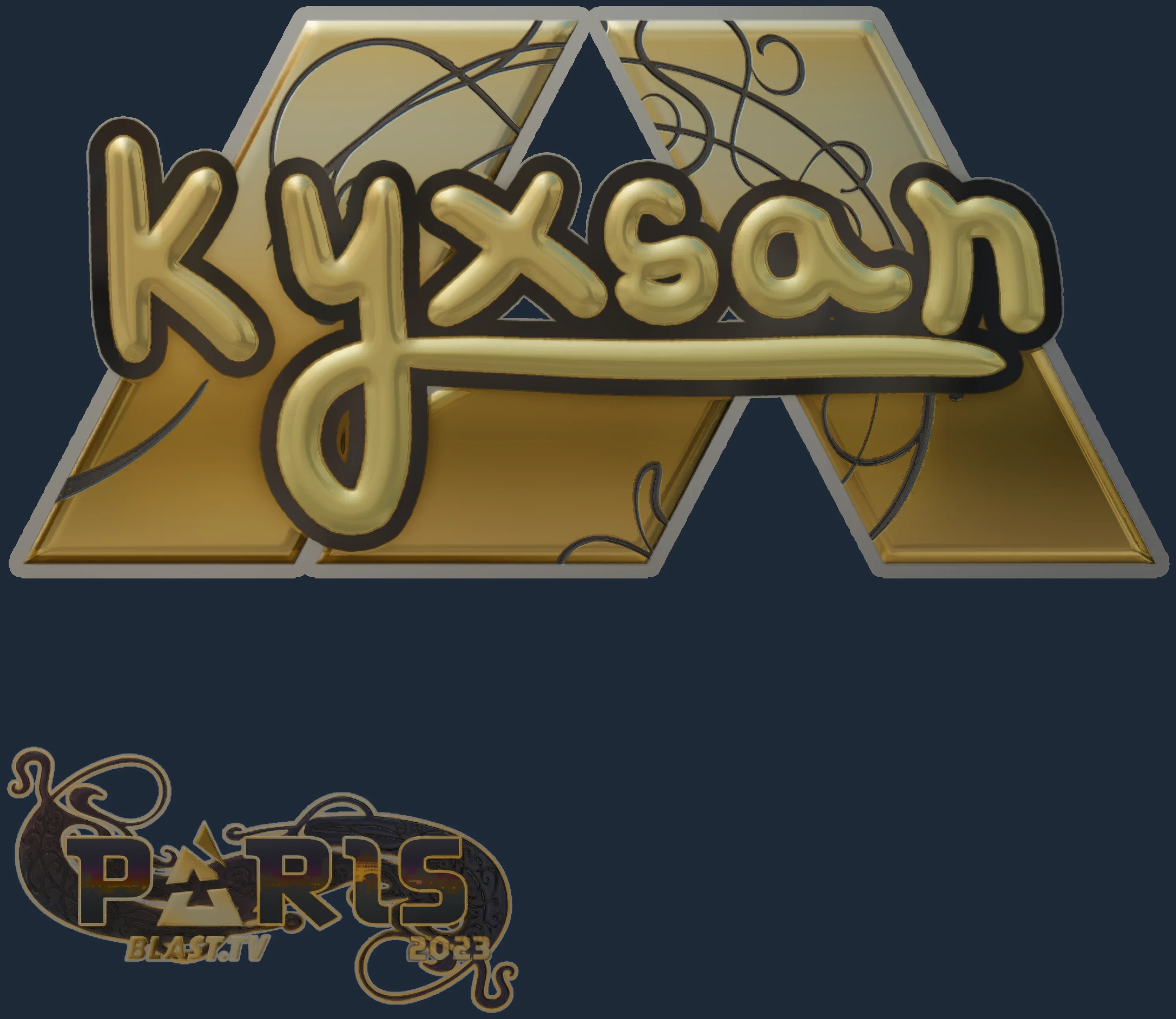 Sticker | kyxsan (Gold) | Paris 2023 Image