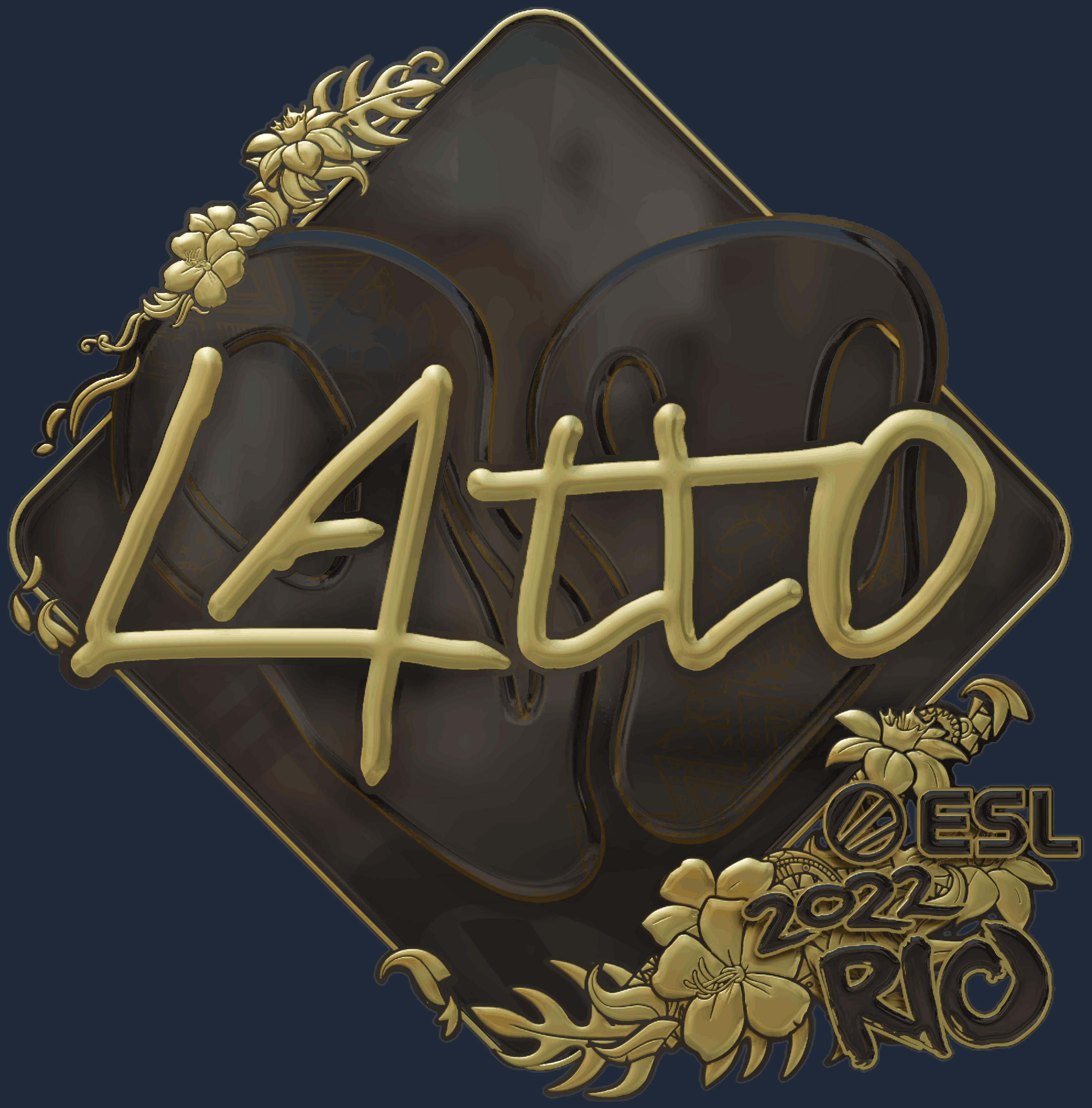 Sticker | latto (Gold) | Rio 2022 Image