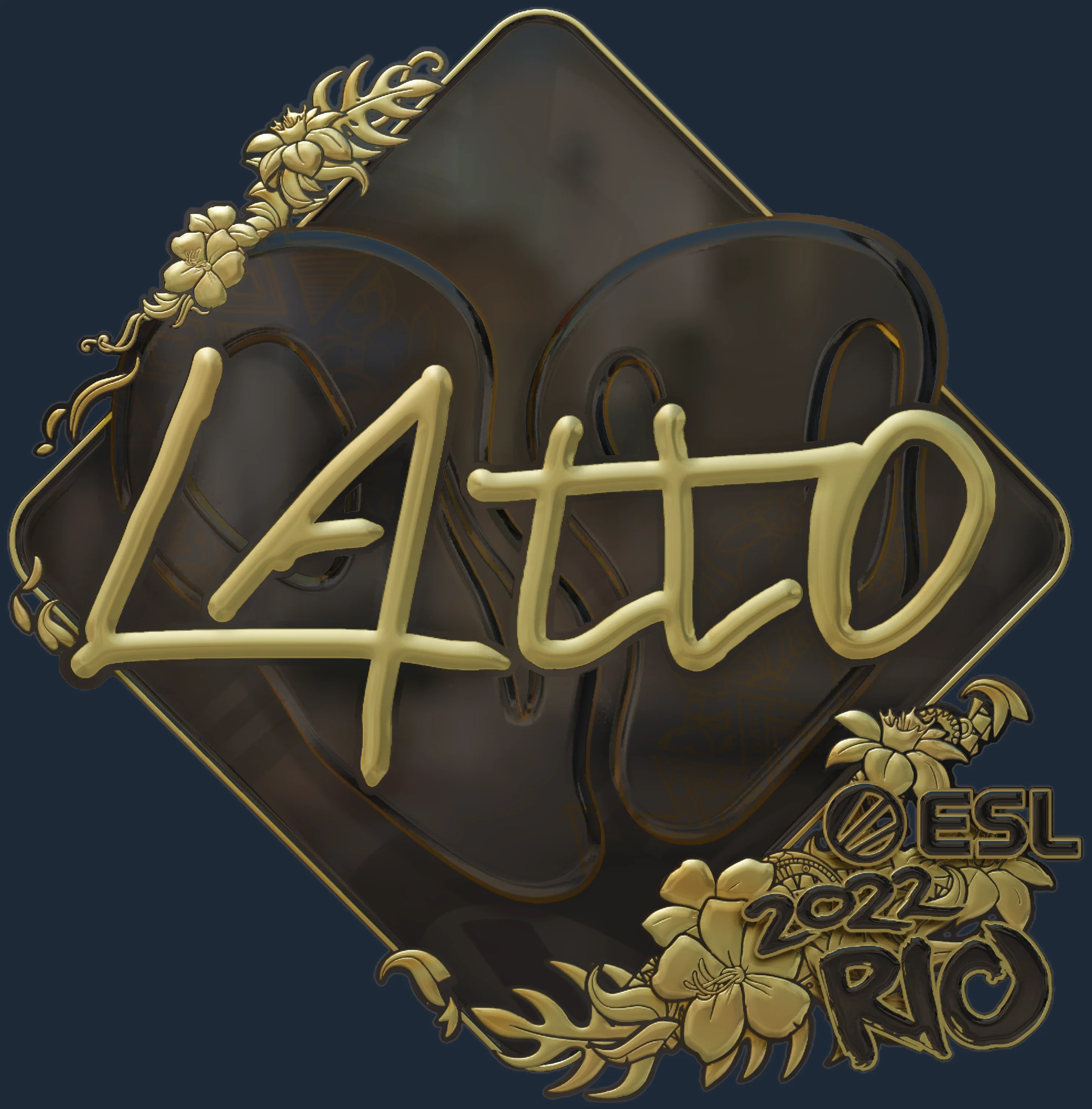 Sticker | latto (Gold) | Rio 2022 Image