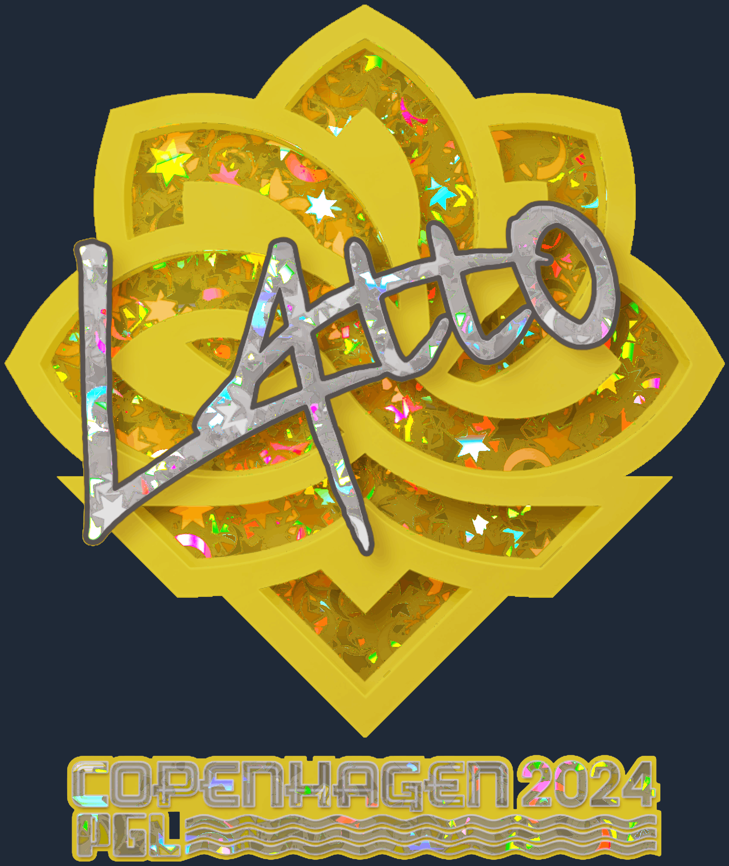 Sticker | latto (Glitter) | Copenhagen 2024 Image