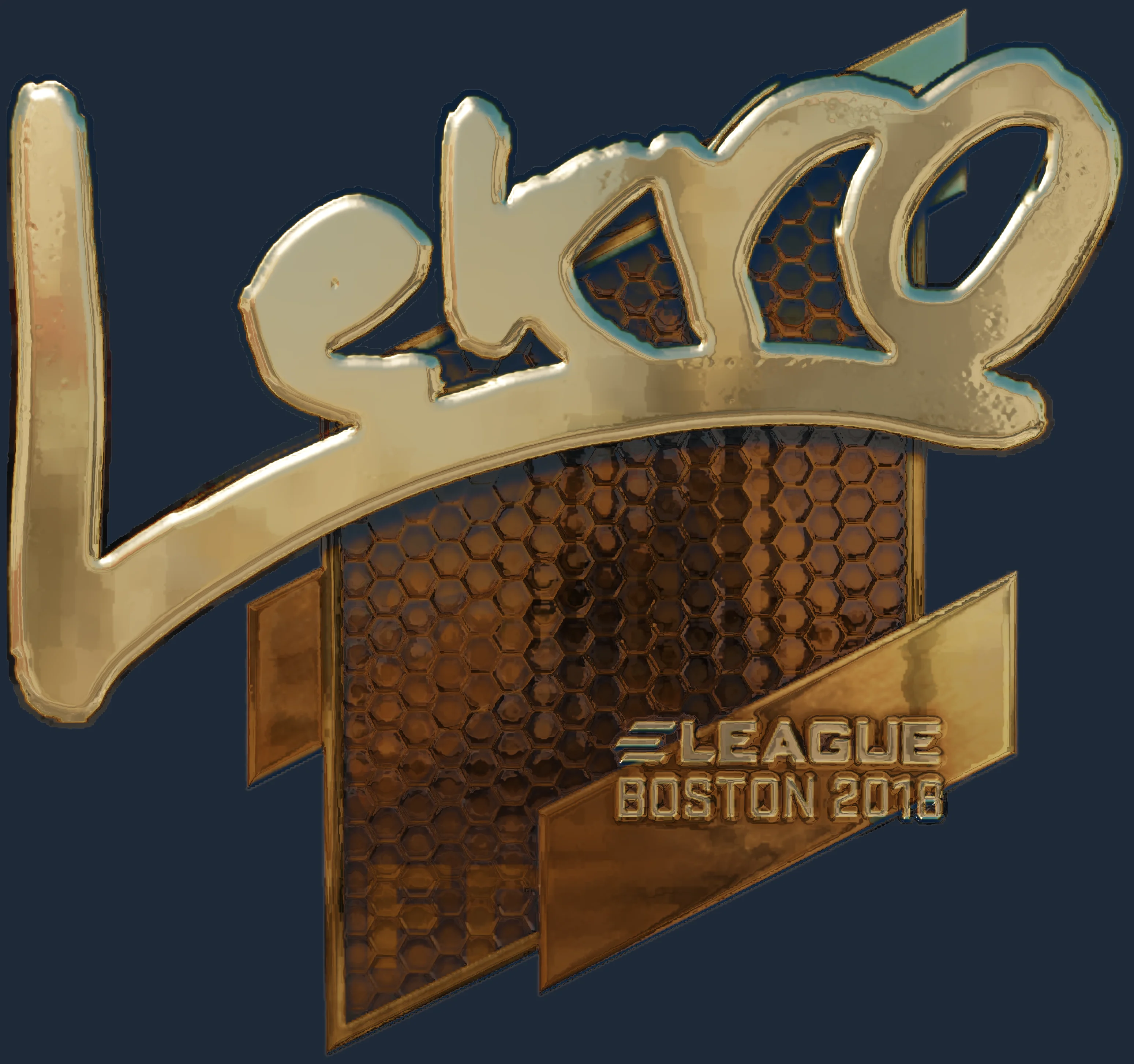 Sticker | Lekr0 (Gold) | Boston 2018 Image