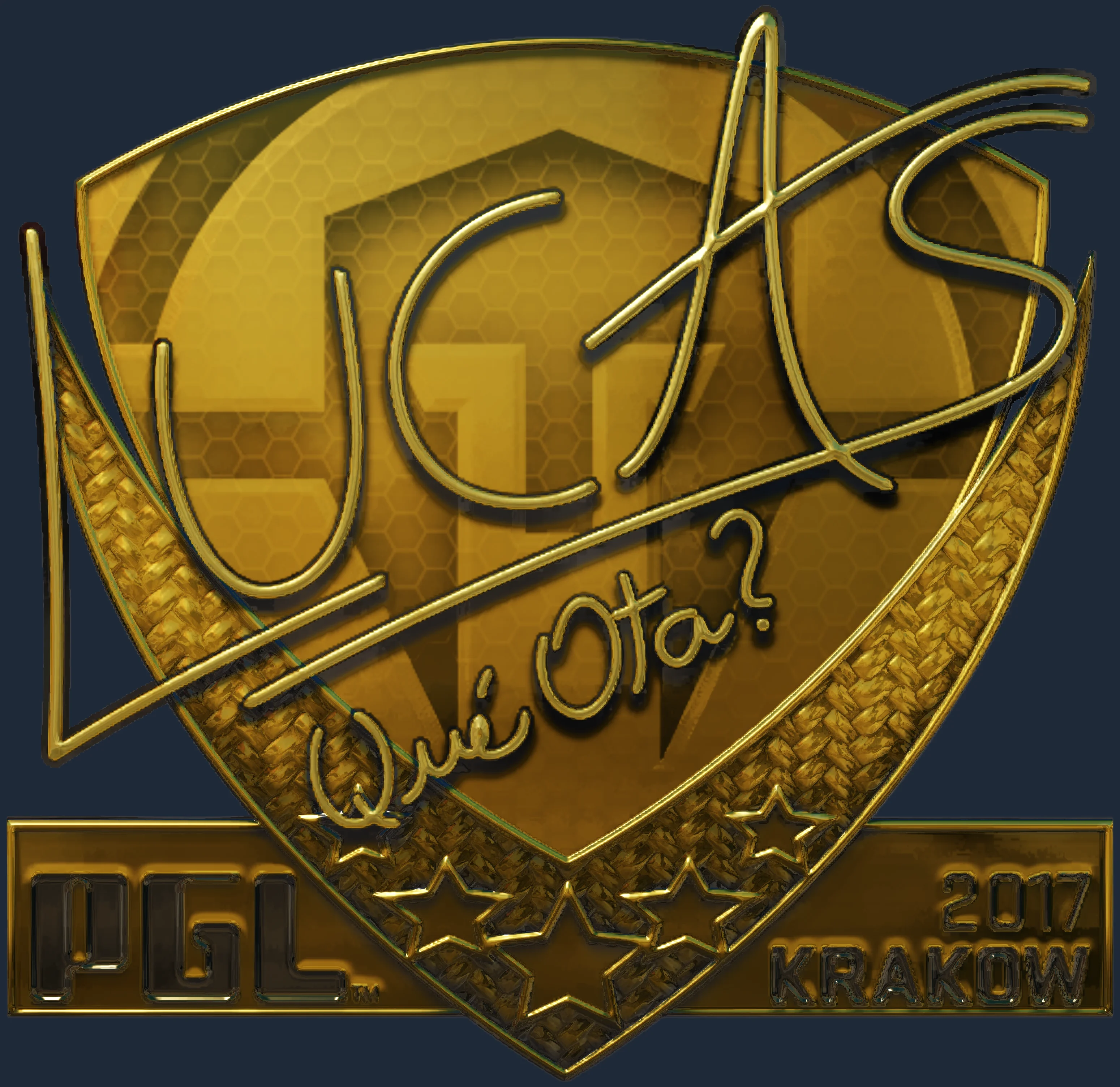 Sticker | LUCAS1 (Gold) | Krakow 2017 Image