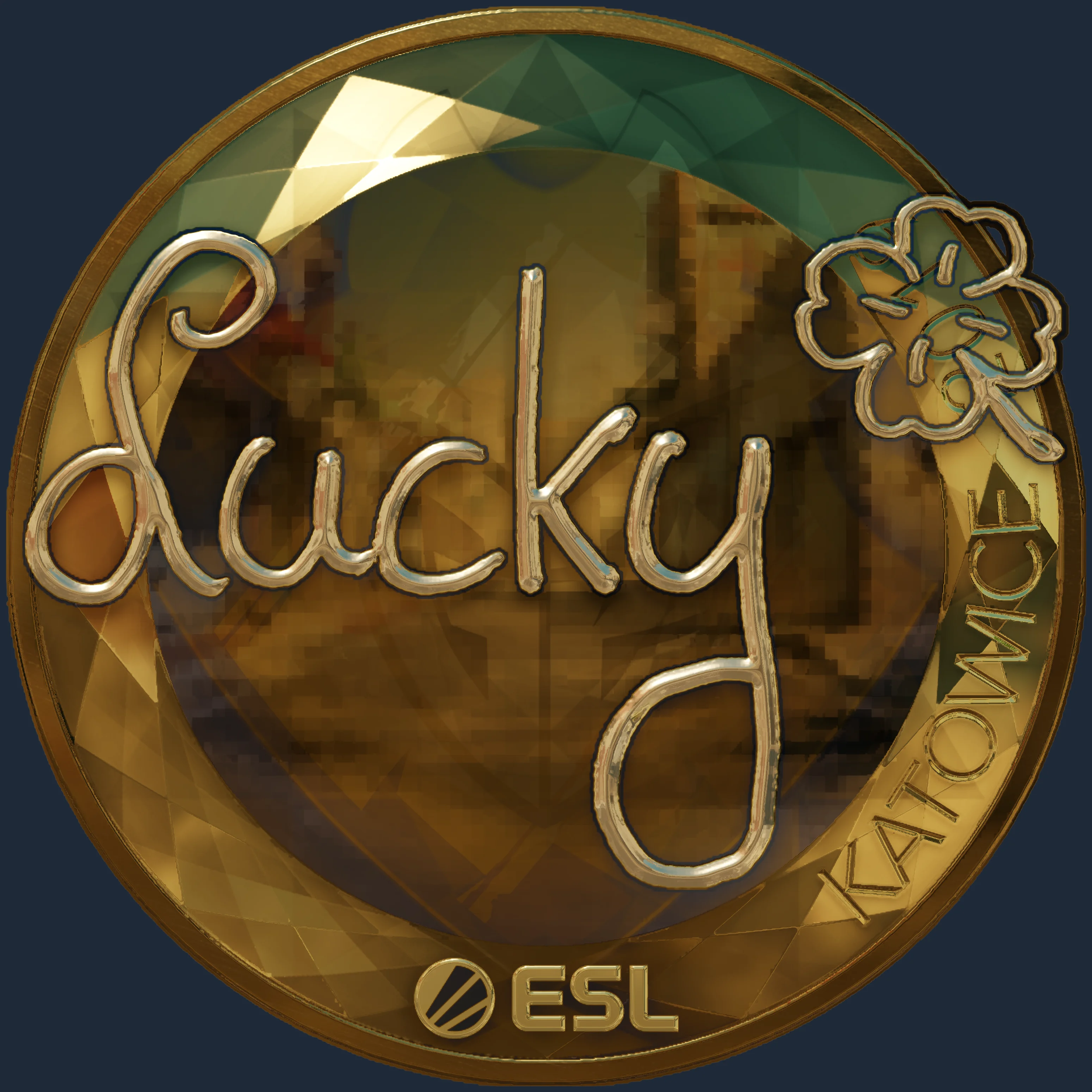 Sticker | Lucky (Gold) | Katowice 2019 Image