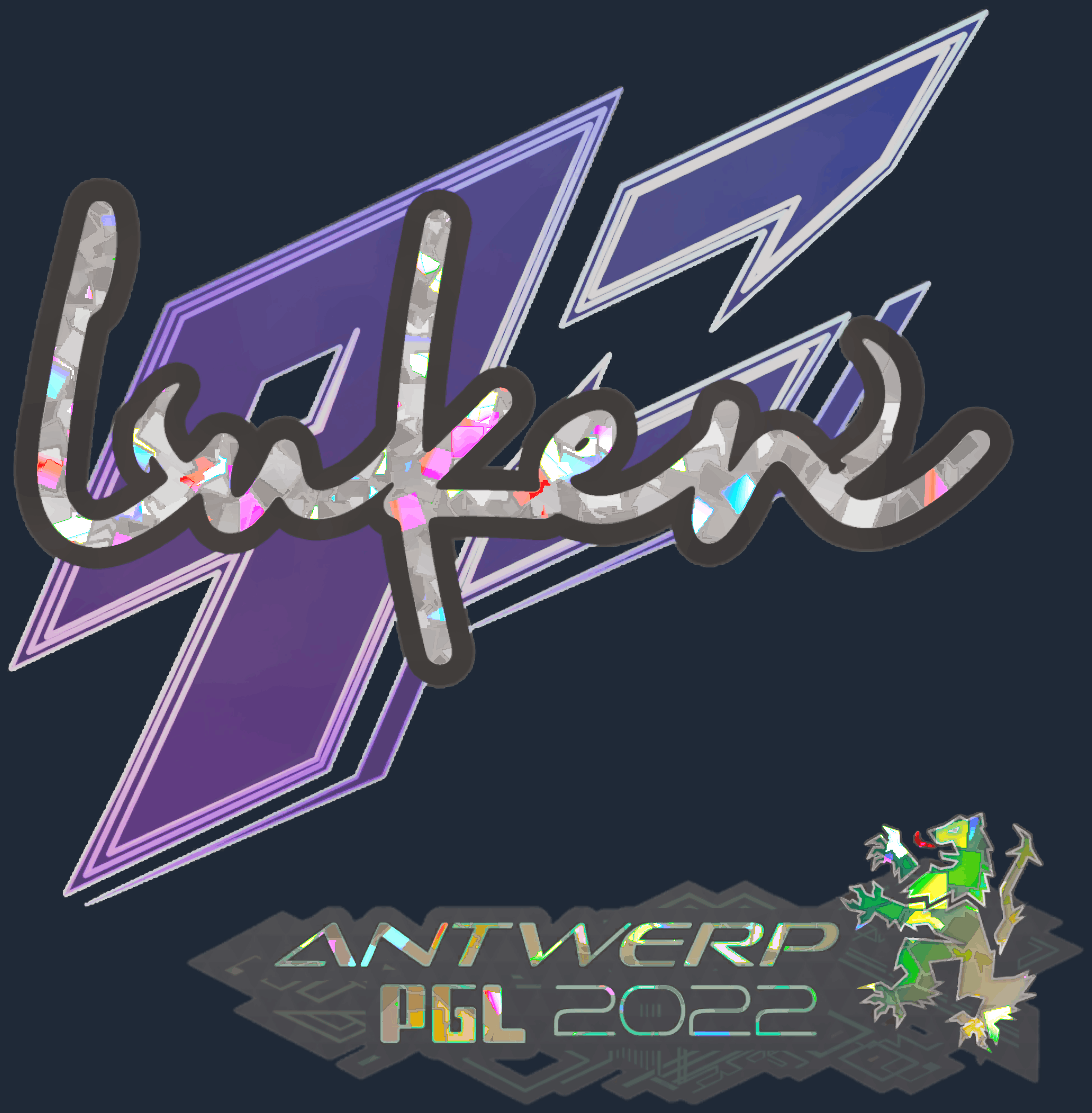 Sticker | luken (Glitter) | Antwerp 2022 Screenshot