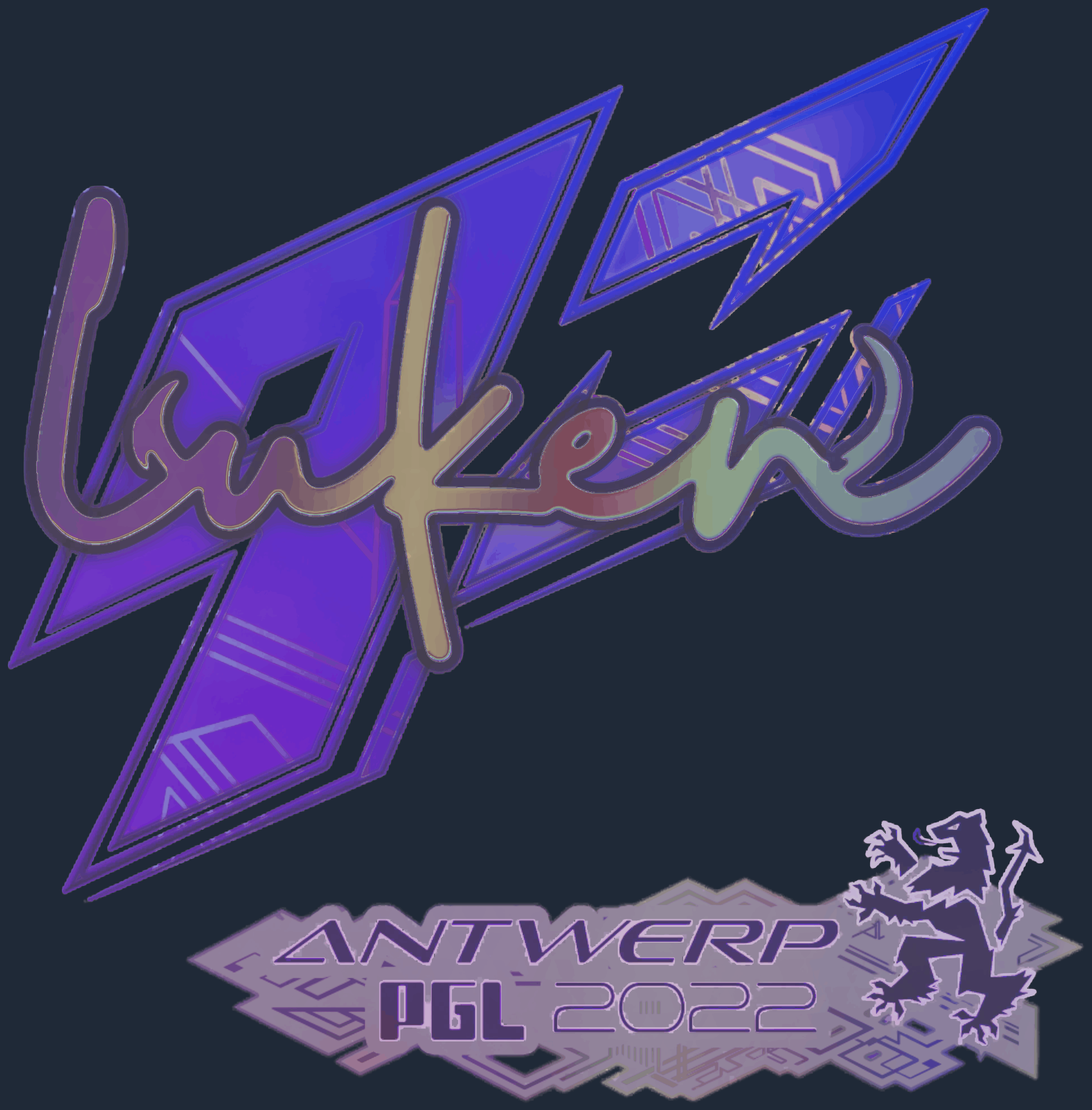 Sticker | luken (Holo) | Antwerp 2022 Image