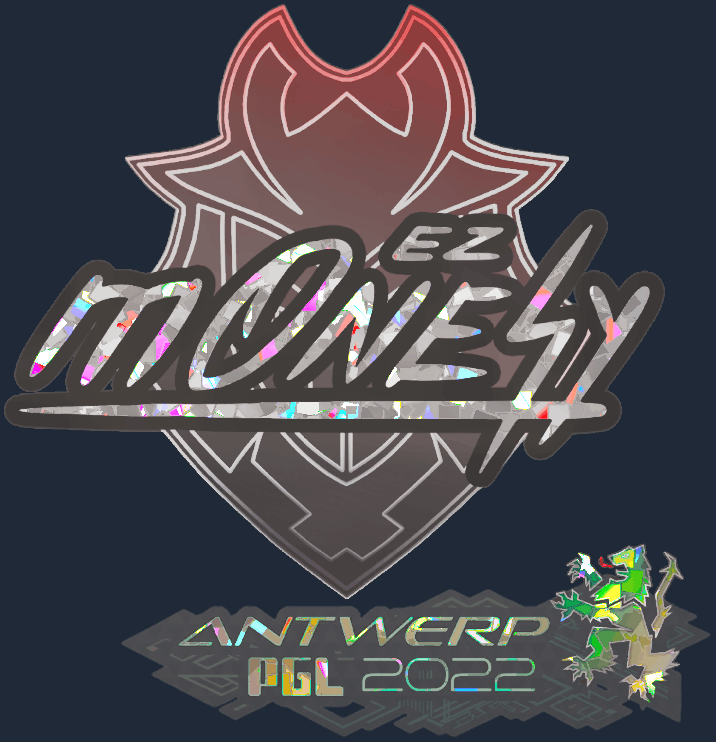 Sticker | m0NESY (Glitter) | Antwerp 2022 Image