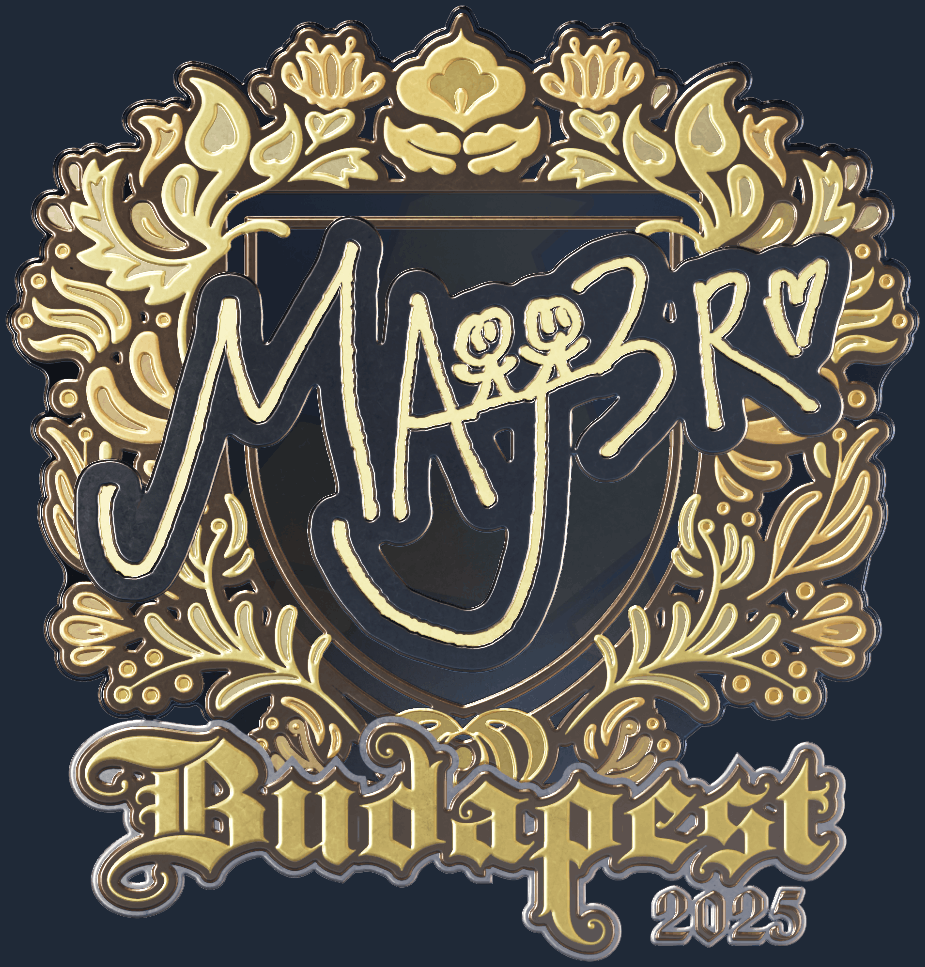 Sticker | MAJ3R (Gold) | Budapest 2025 Image