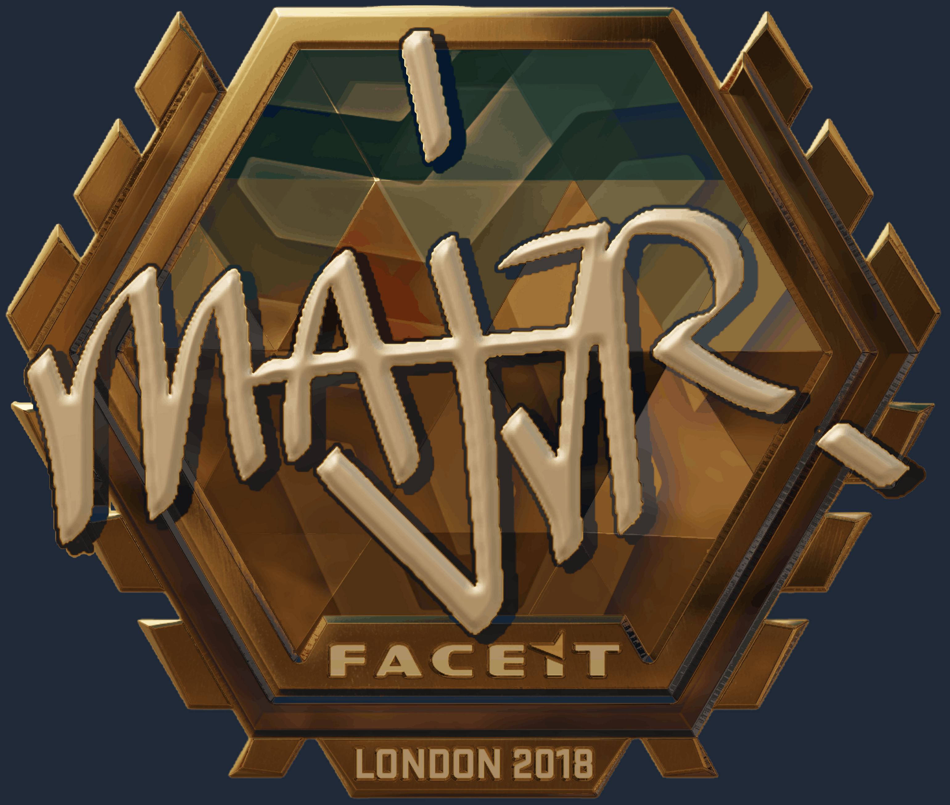 Sticker | MAJ3R (Gold) | London 2018 Image