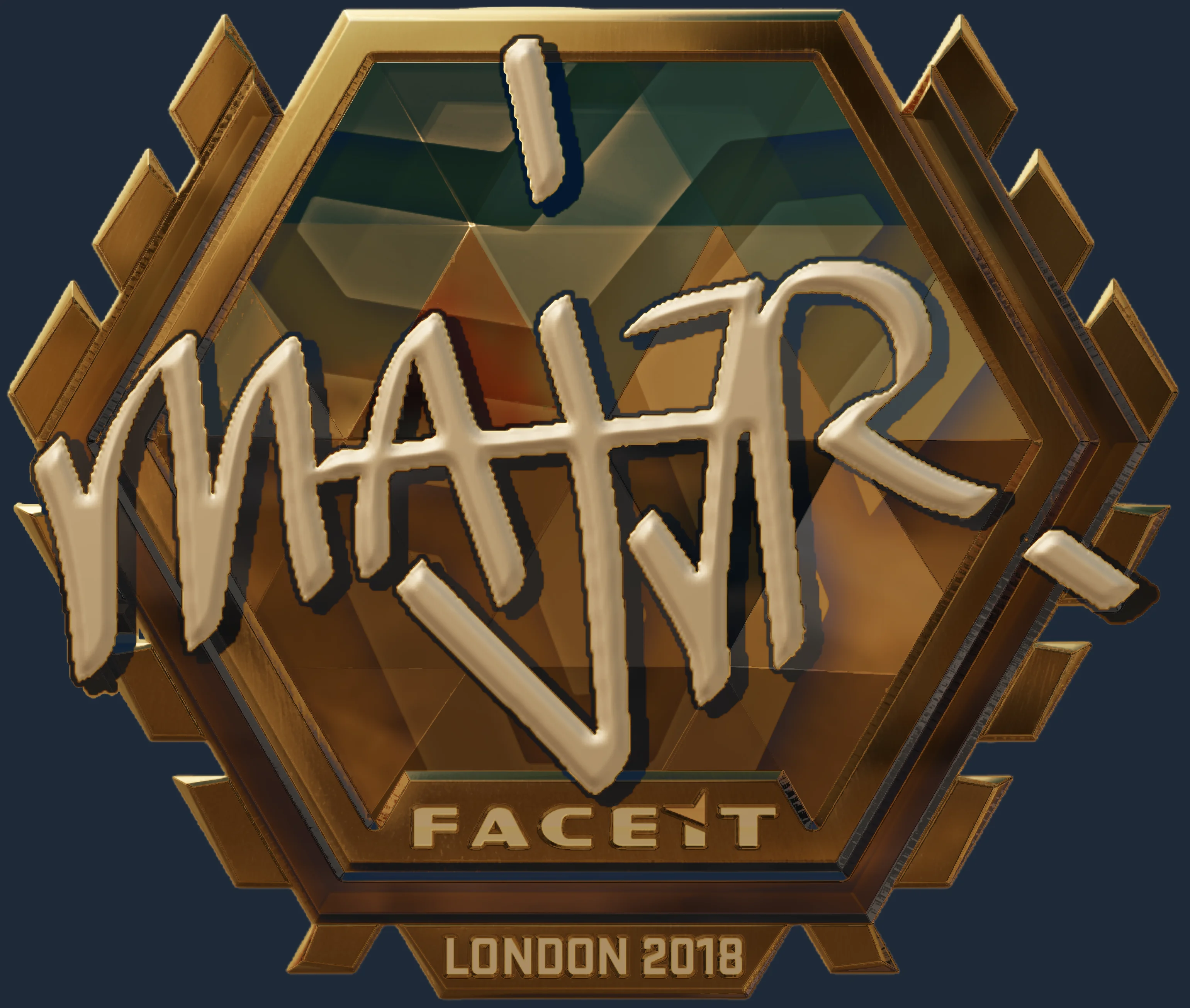 Sticker | MAJ3R (Gold) | London 2018 Image