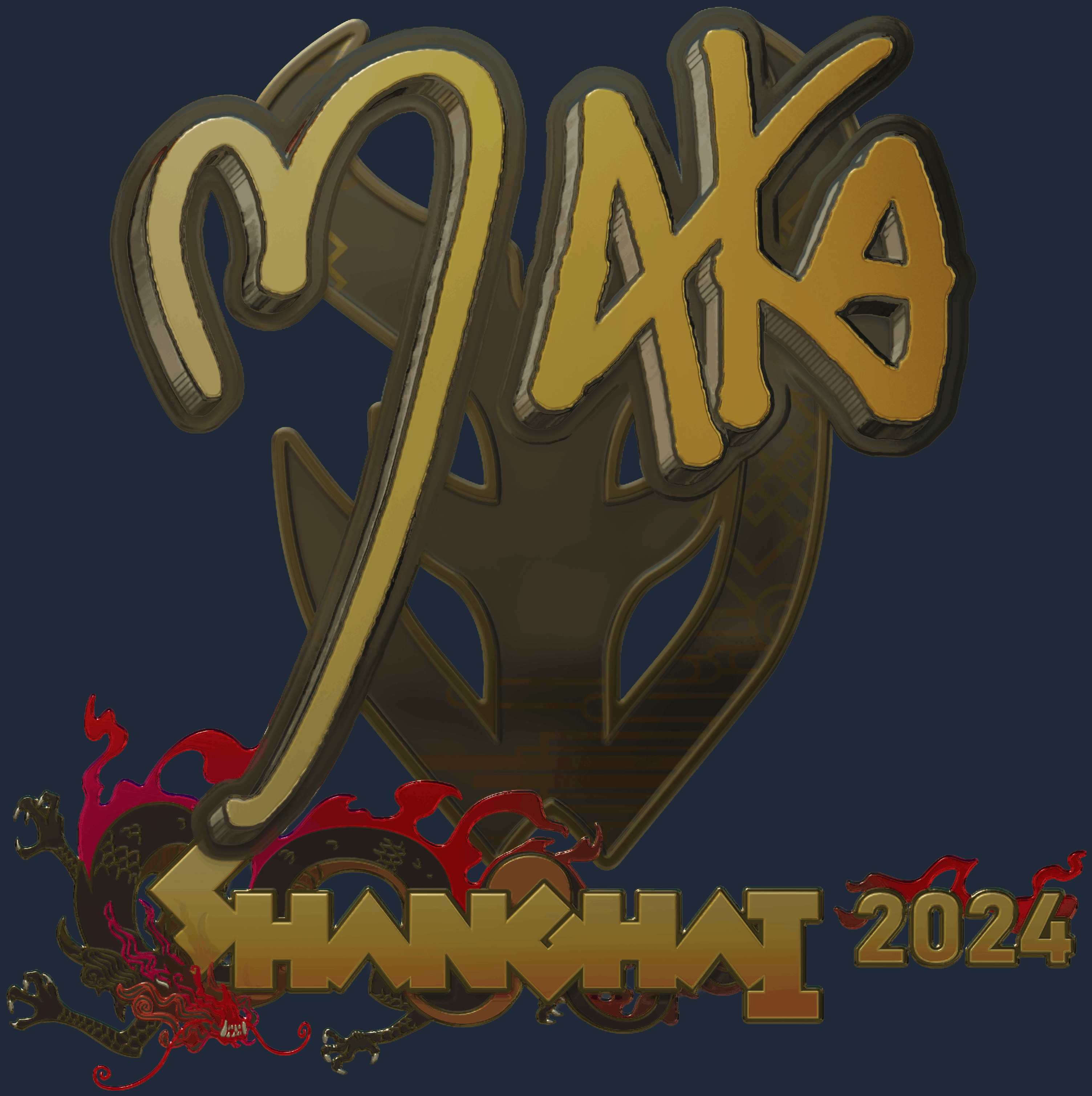 Sticker | Maka (Gold) | Shanghai 2024 Image
