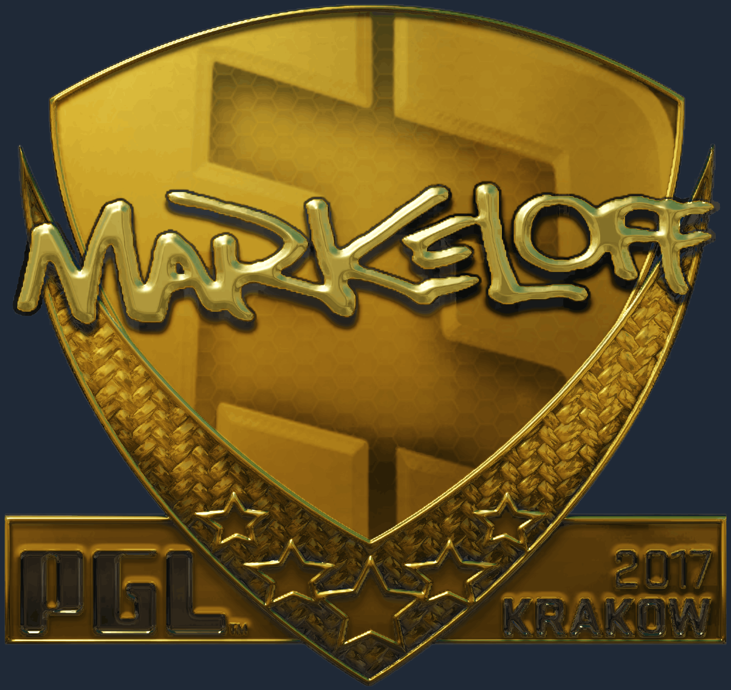 Sticker | markeloff (Gold) | Krakow 2017 Image