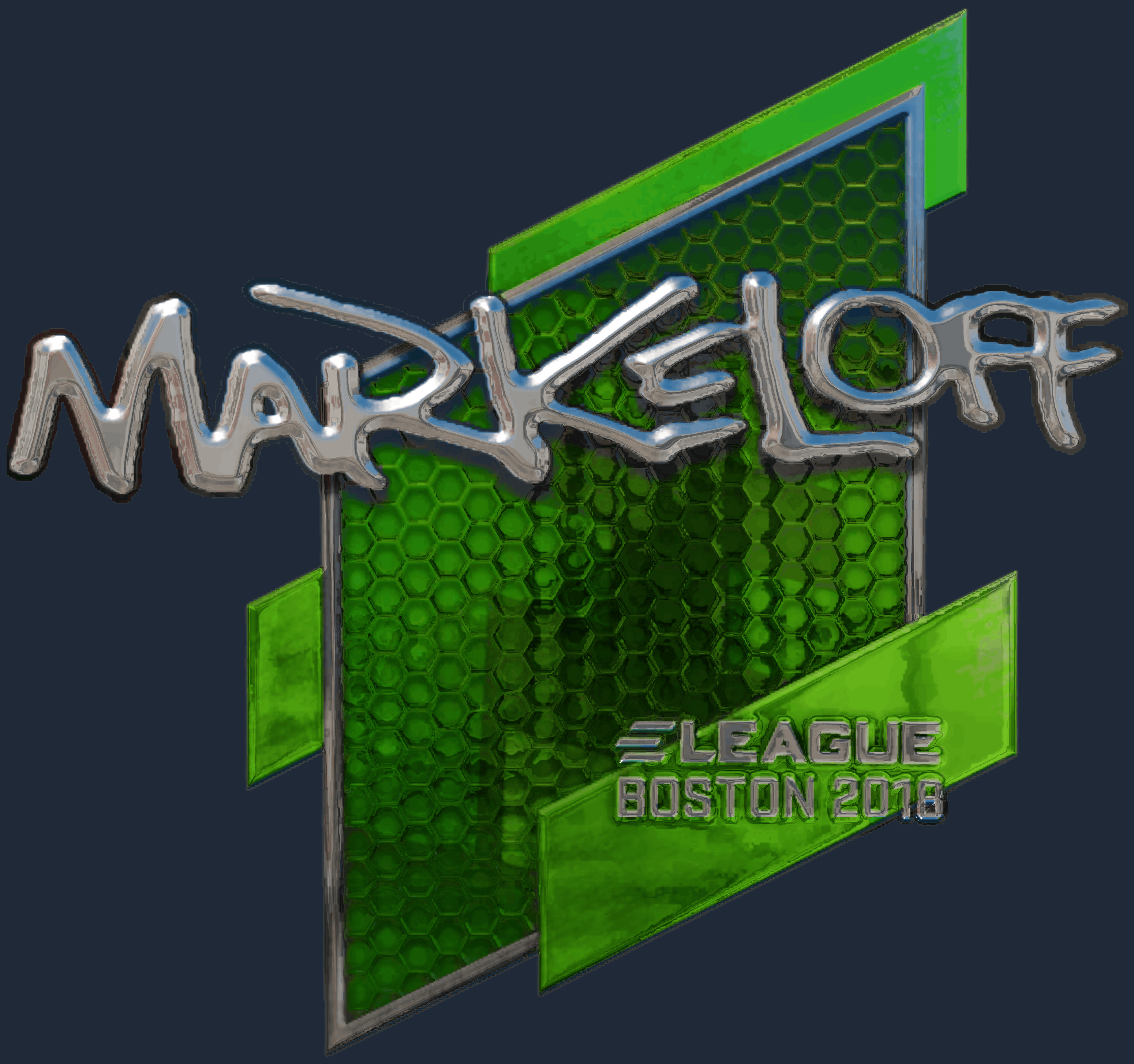 Sticker | markeloff (Foil) | Boston 2018 Image