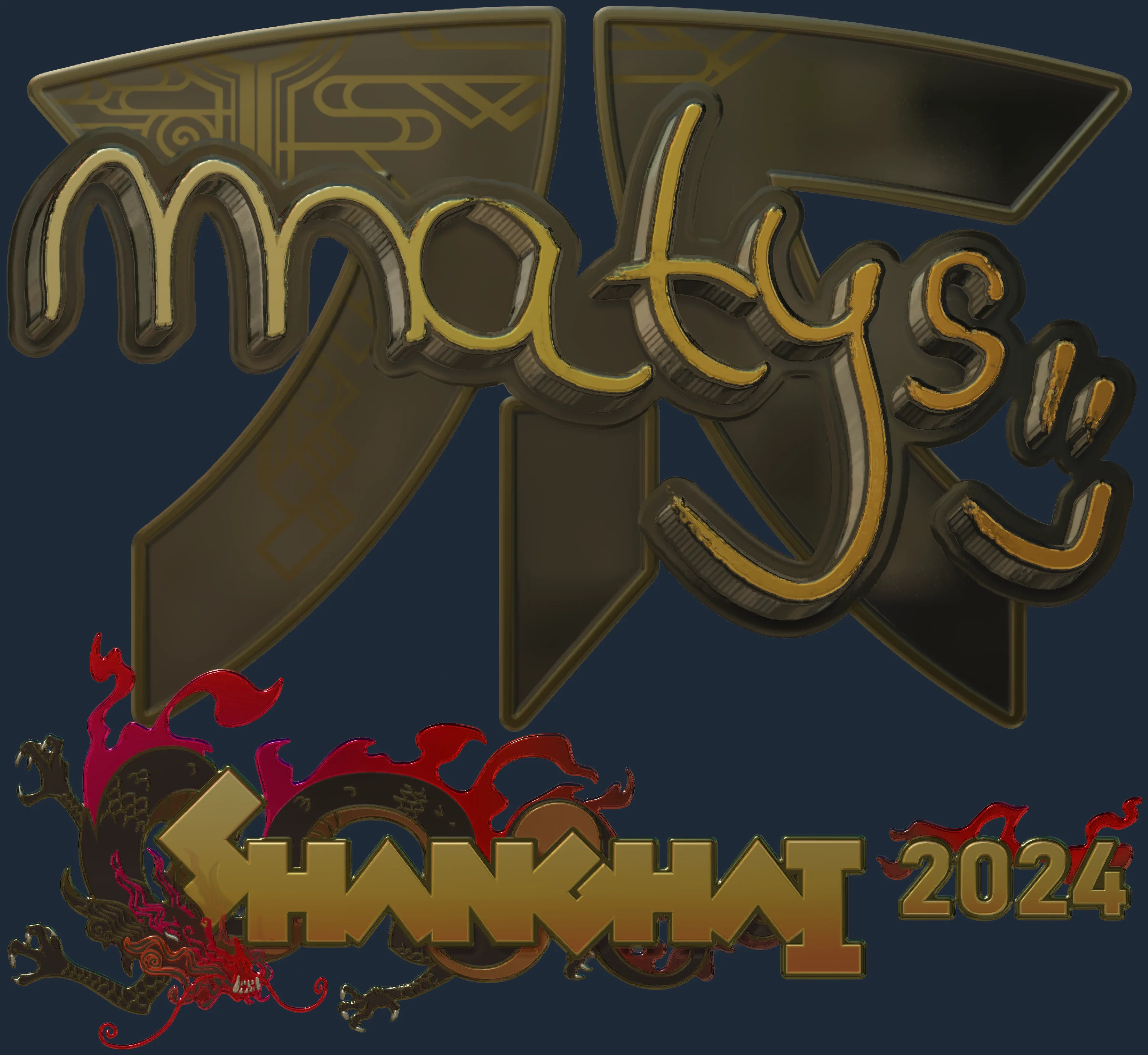 Sticker | MATYS (Gold) | Shanghai 2024 Image