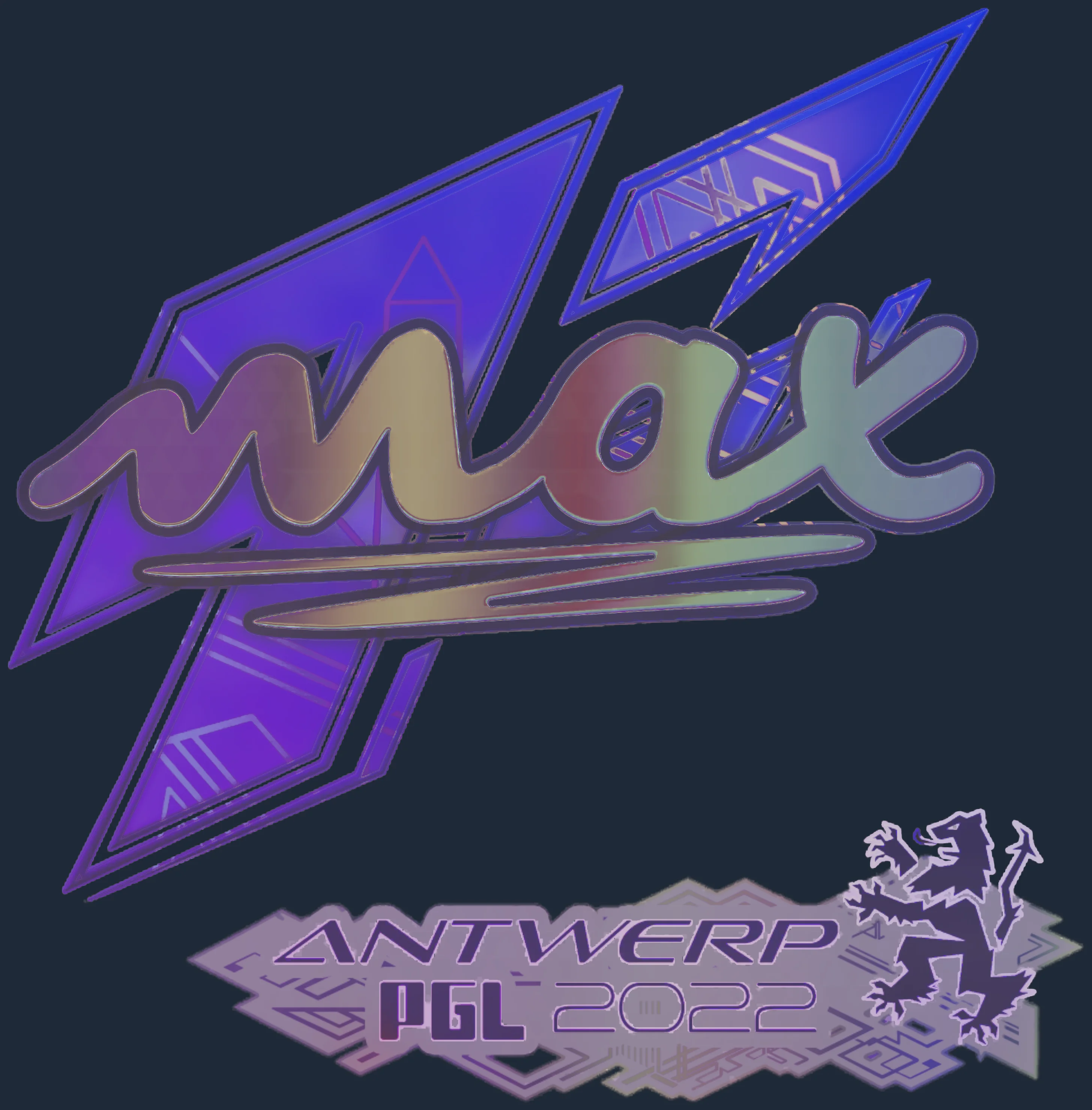 Sticker | max (Holo) | Antwerp 2022 Image