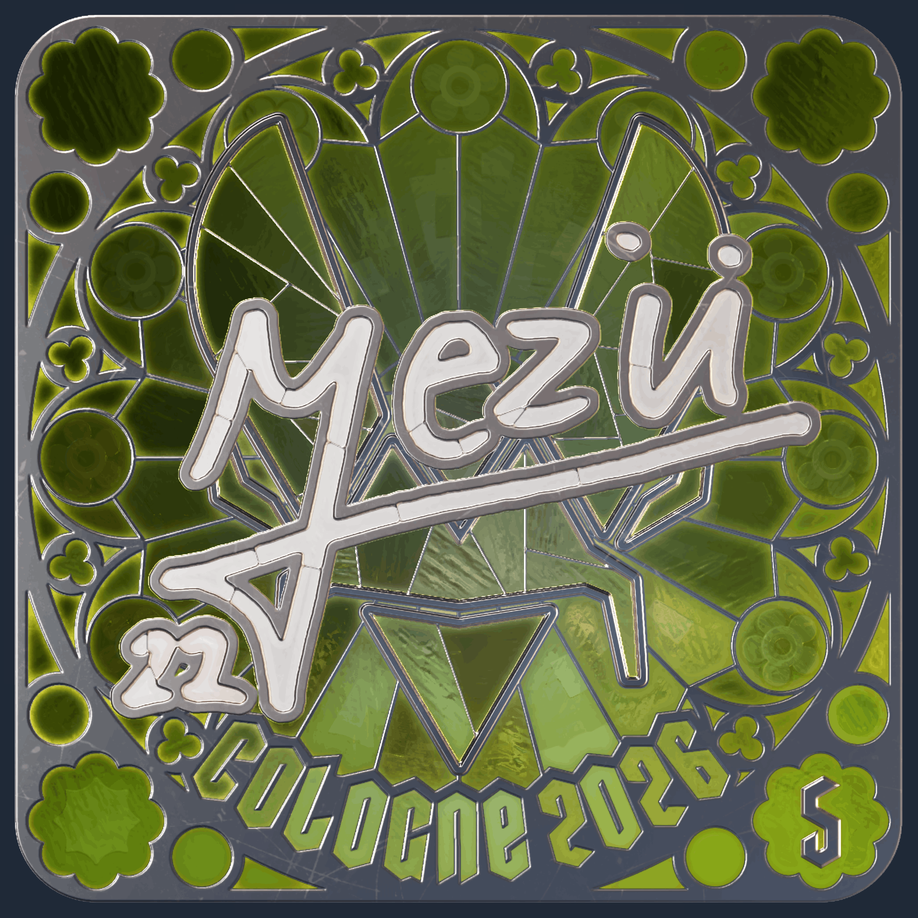 Sticker | mezii (Foil, Ranked) | Cologne 2026 Image