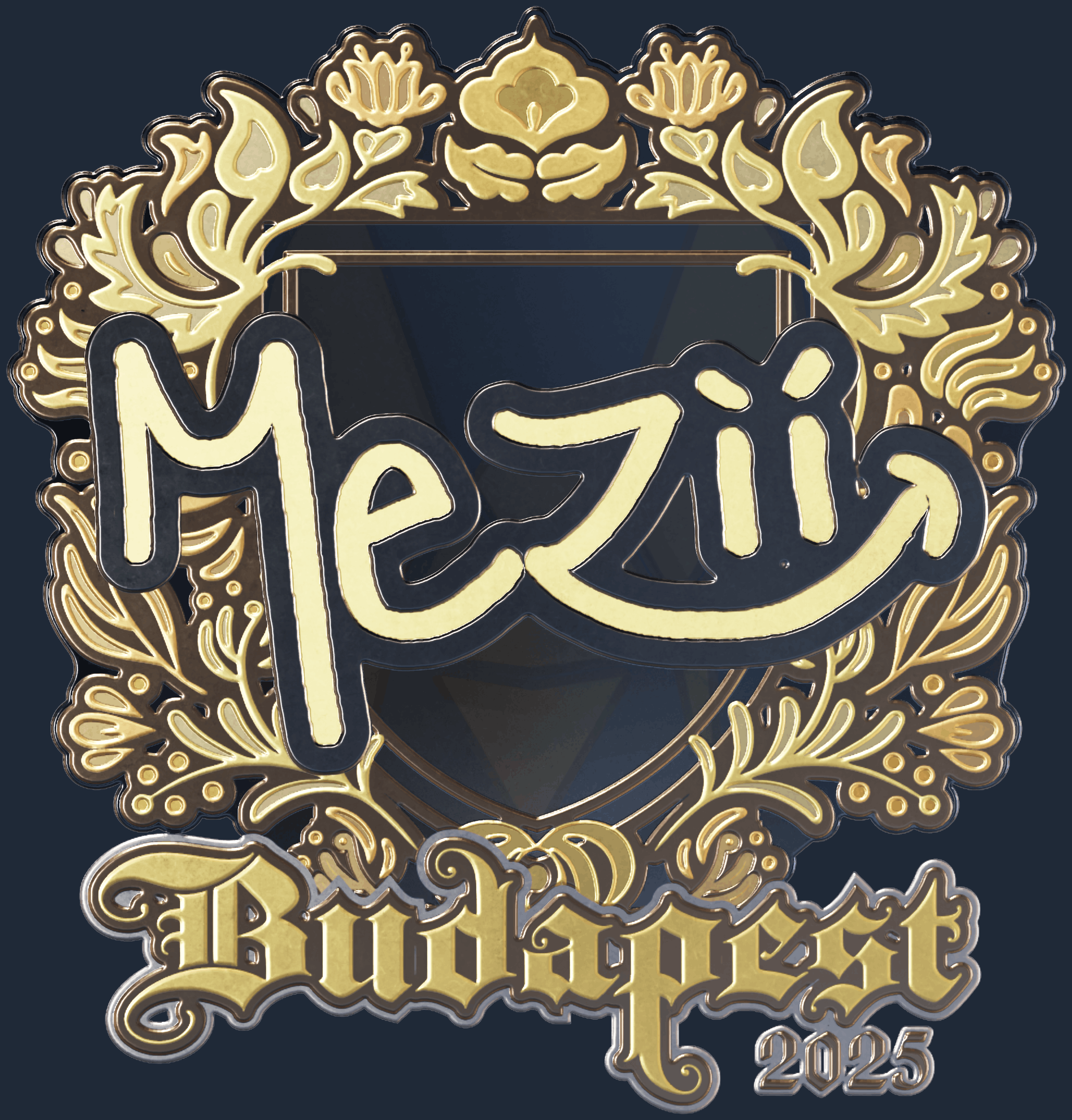 Sticker | mezii (Gold) | Budapest 2025 Image