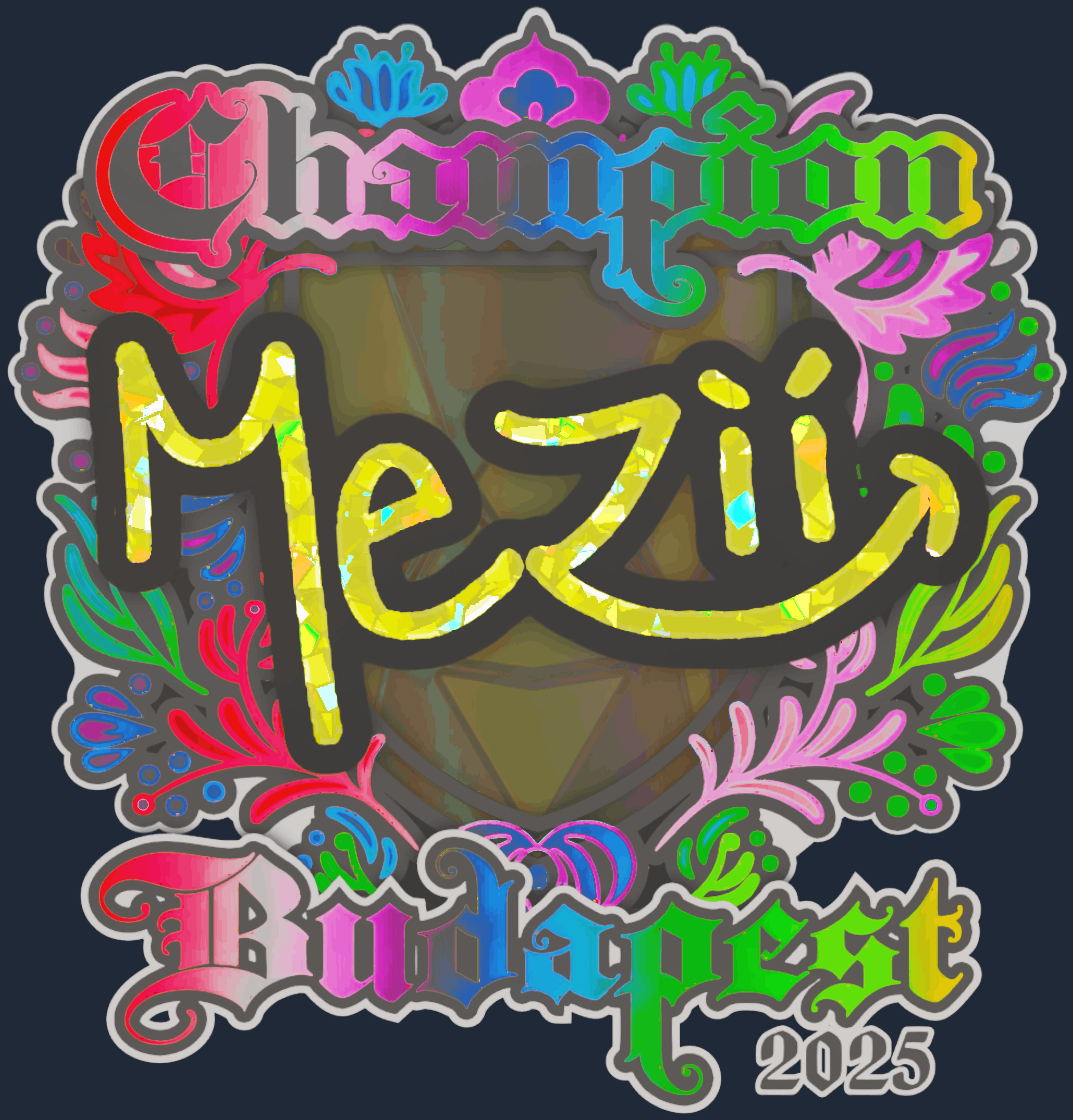 Sticker | mezii (Holo, Champion) | Budapest 2025 Image