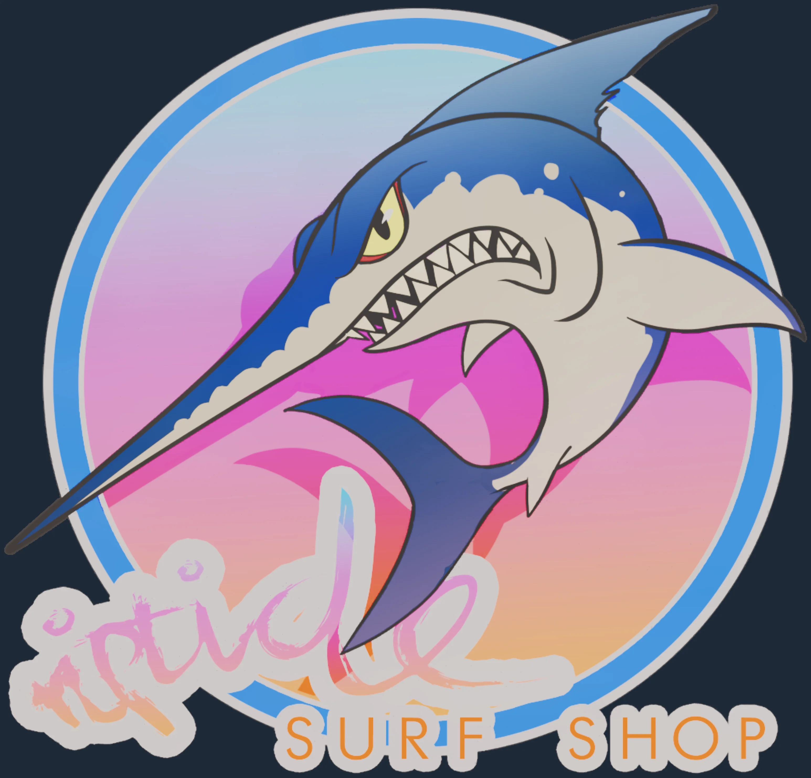 Sticker | Miami Stabbyfish Image