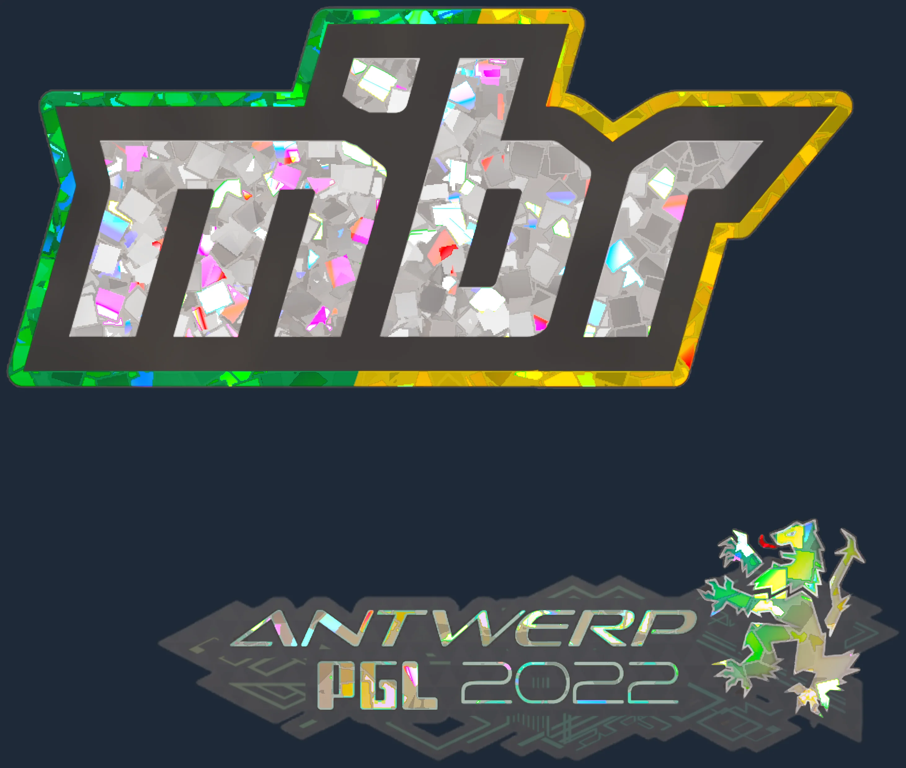Sticker | MIBR (Glitter) | Antwerp 2022 Image