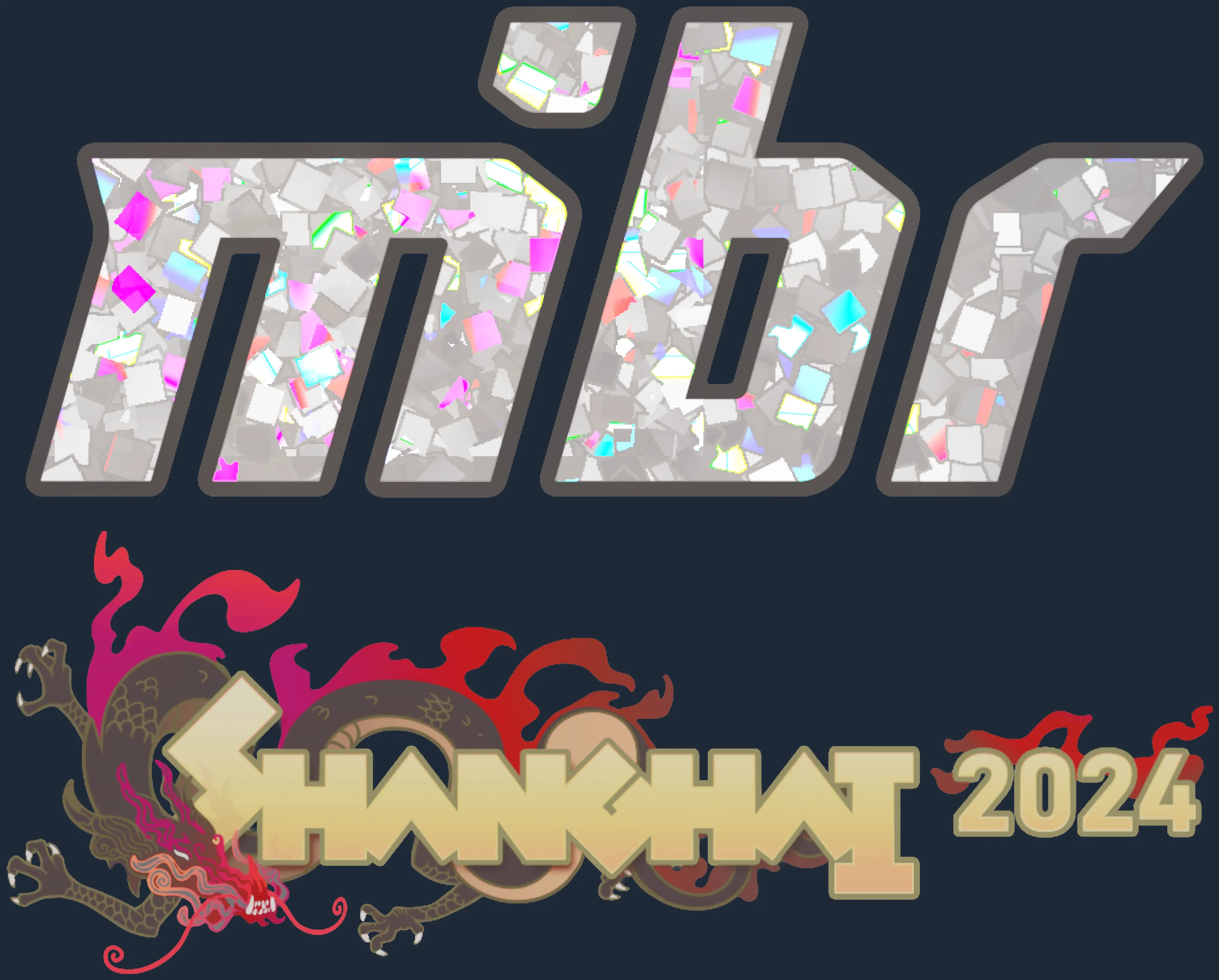 Sticker | MIBR (Glitter) | Shanghai 2024 Image