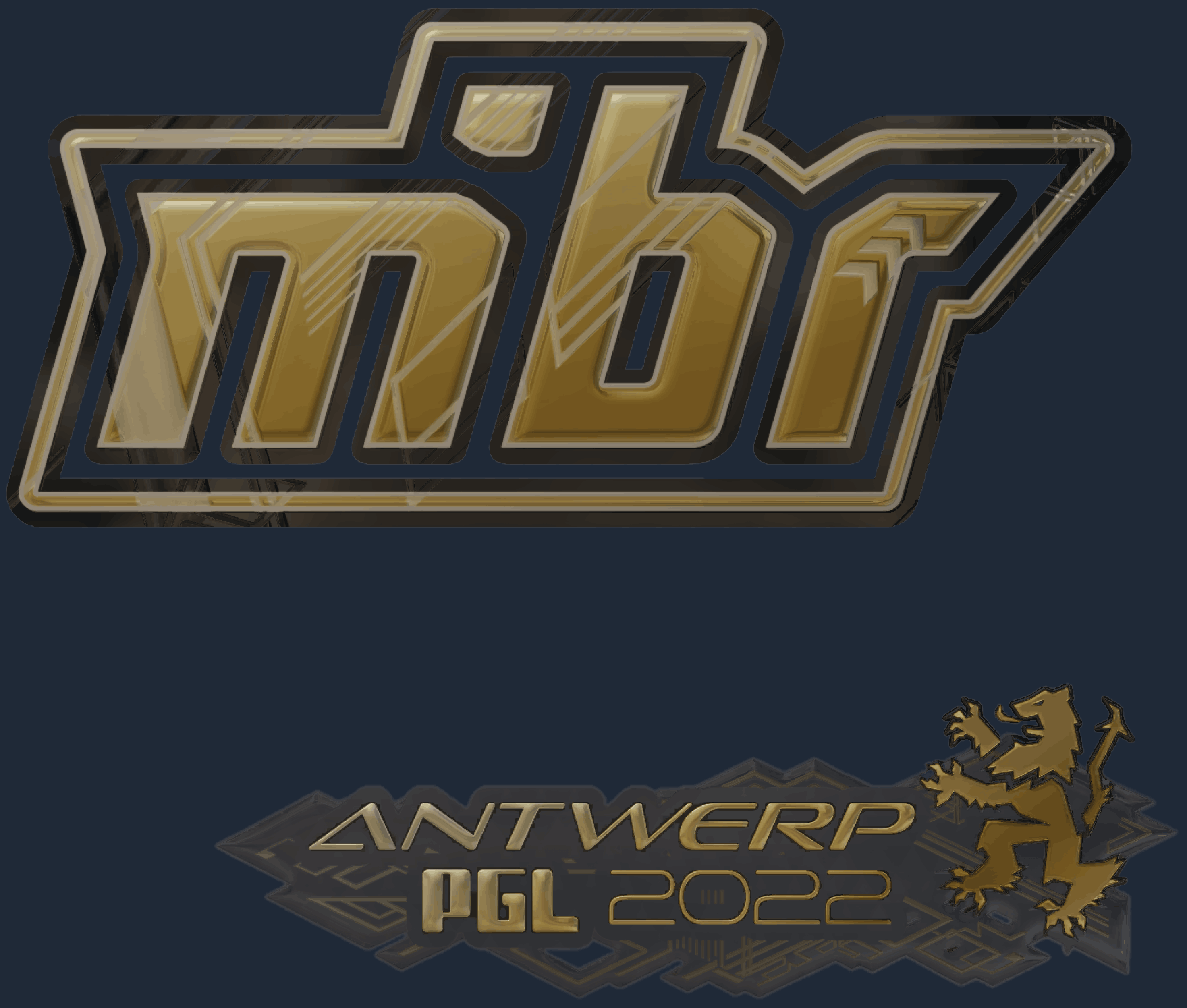 Sticker | MIBR (Gold) | Antwerp 2022 Image