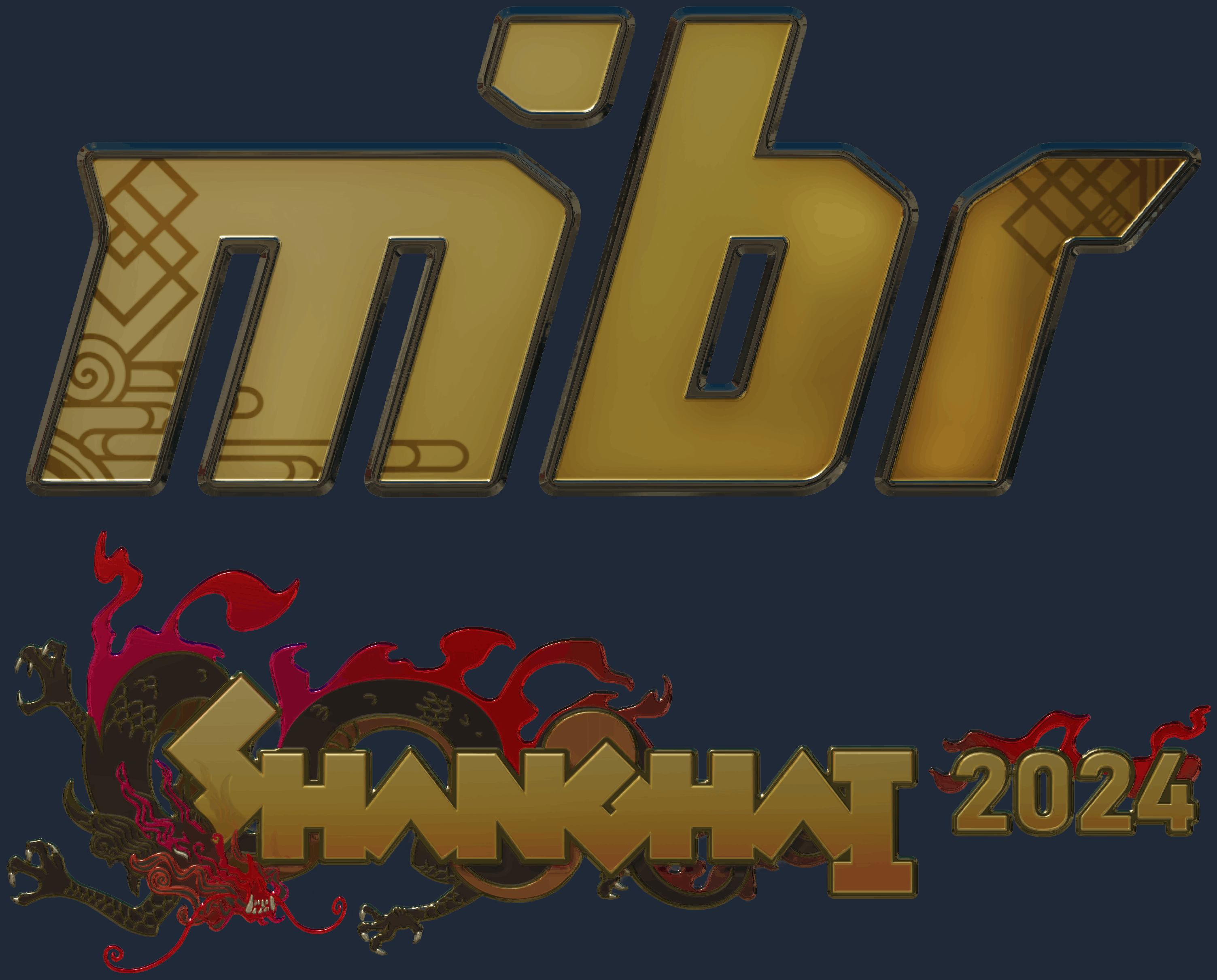 Sticker | MIBR (Gold) | Shanghai 2024 Image