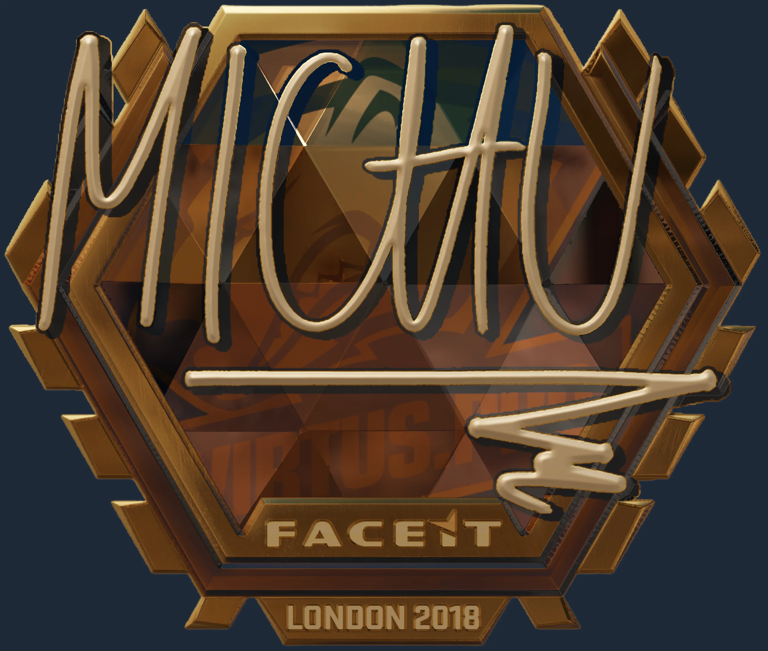 Sticker | MICHU (Gold) | London 2018 Image