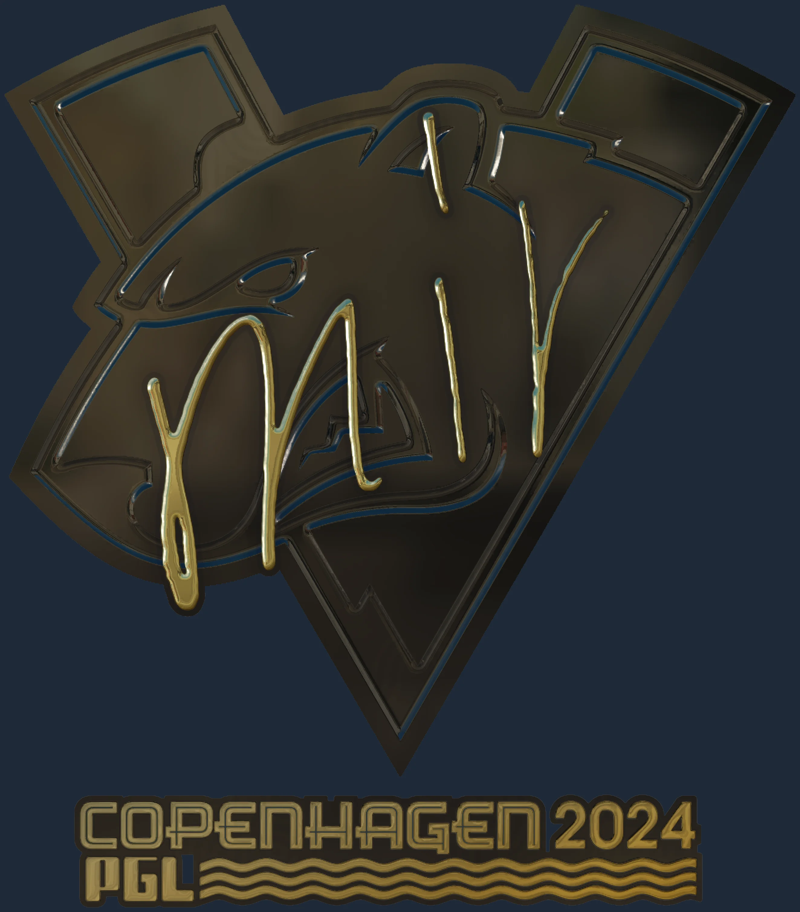 Sticker | mir (Gold) | Copenhagen 2024 Image