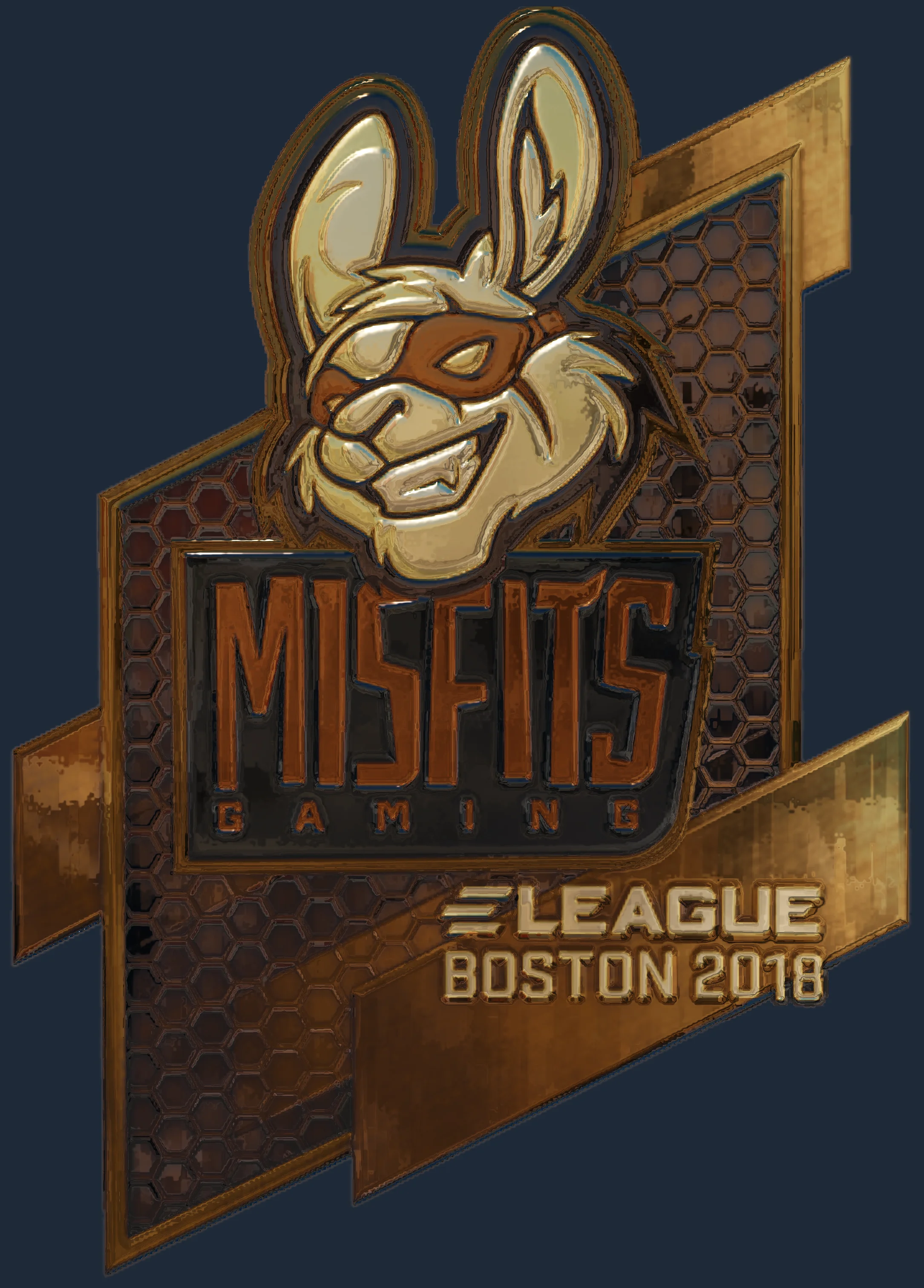 Sticker | Misfits Gaming (Gold) | Boston 2018 Image