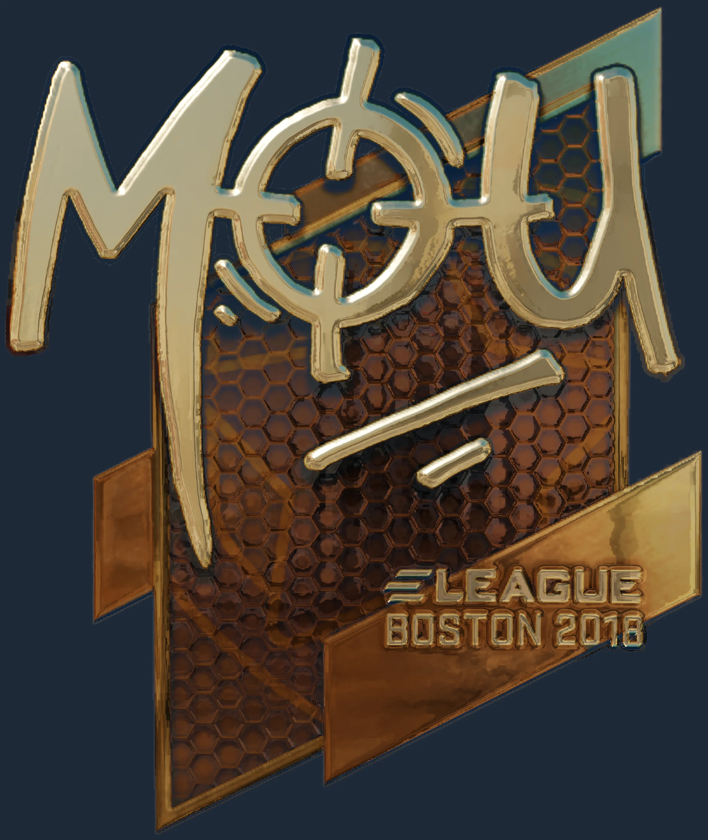 Sticker | mou (Gold) | Boston 2018 Image