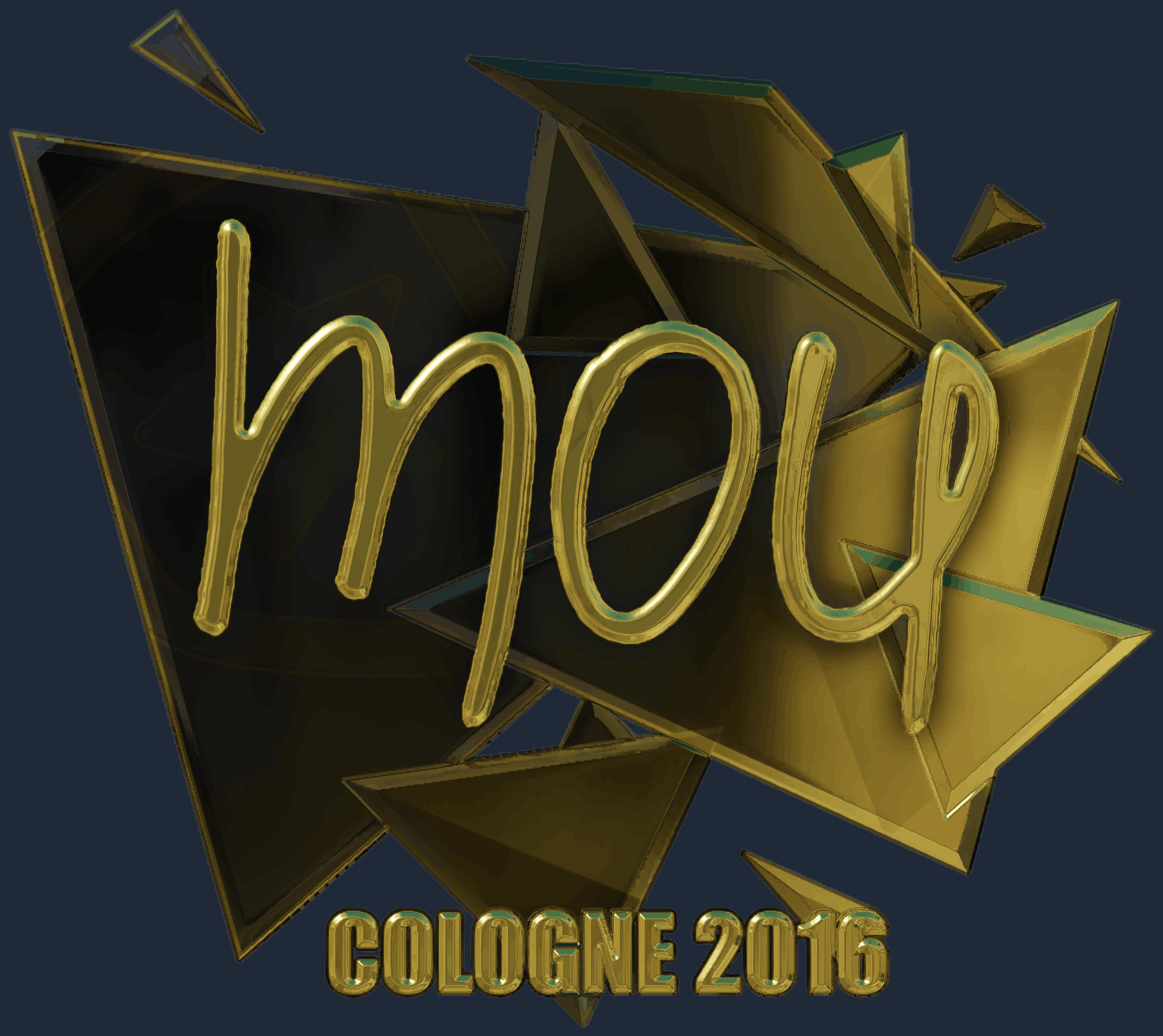 Sticker | mou (Gold) | Cologne 2016 Image