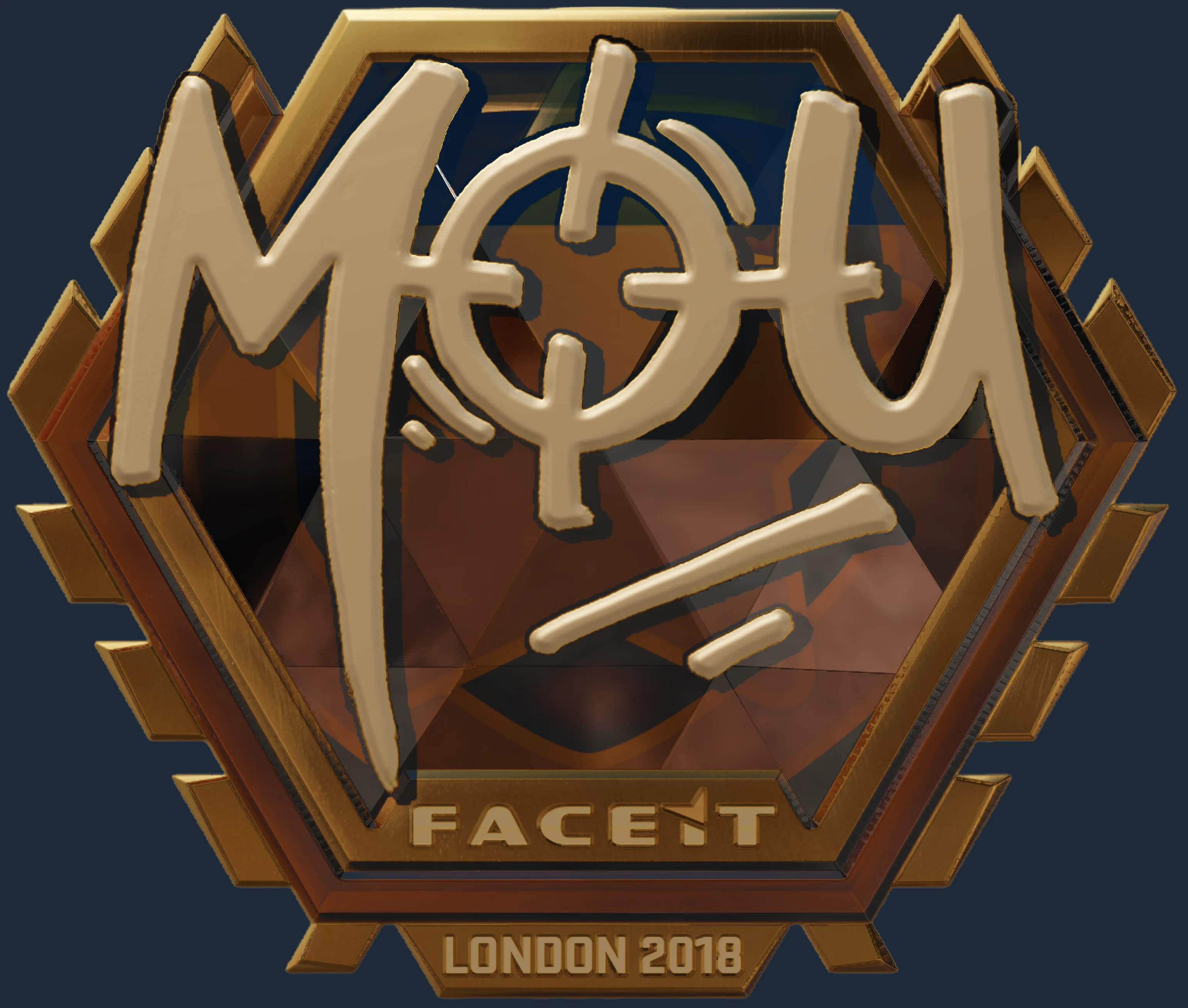 Sticker | mou (Gold) | London 2018 Image