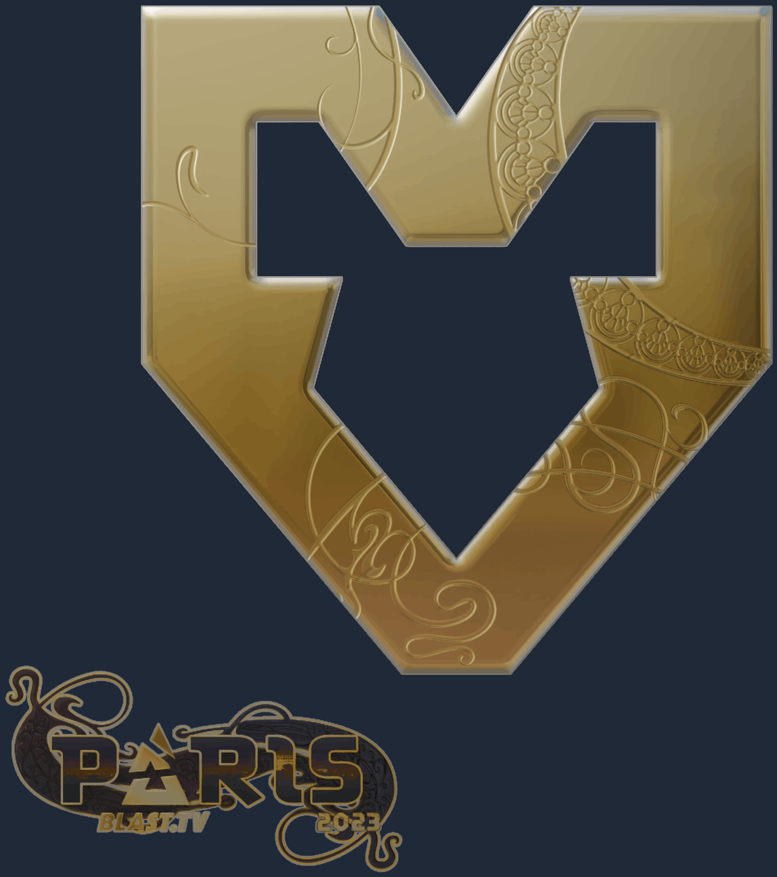 Sticker | MOUZ (Gold) | Paris 2023 Image