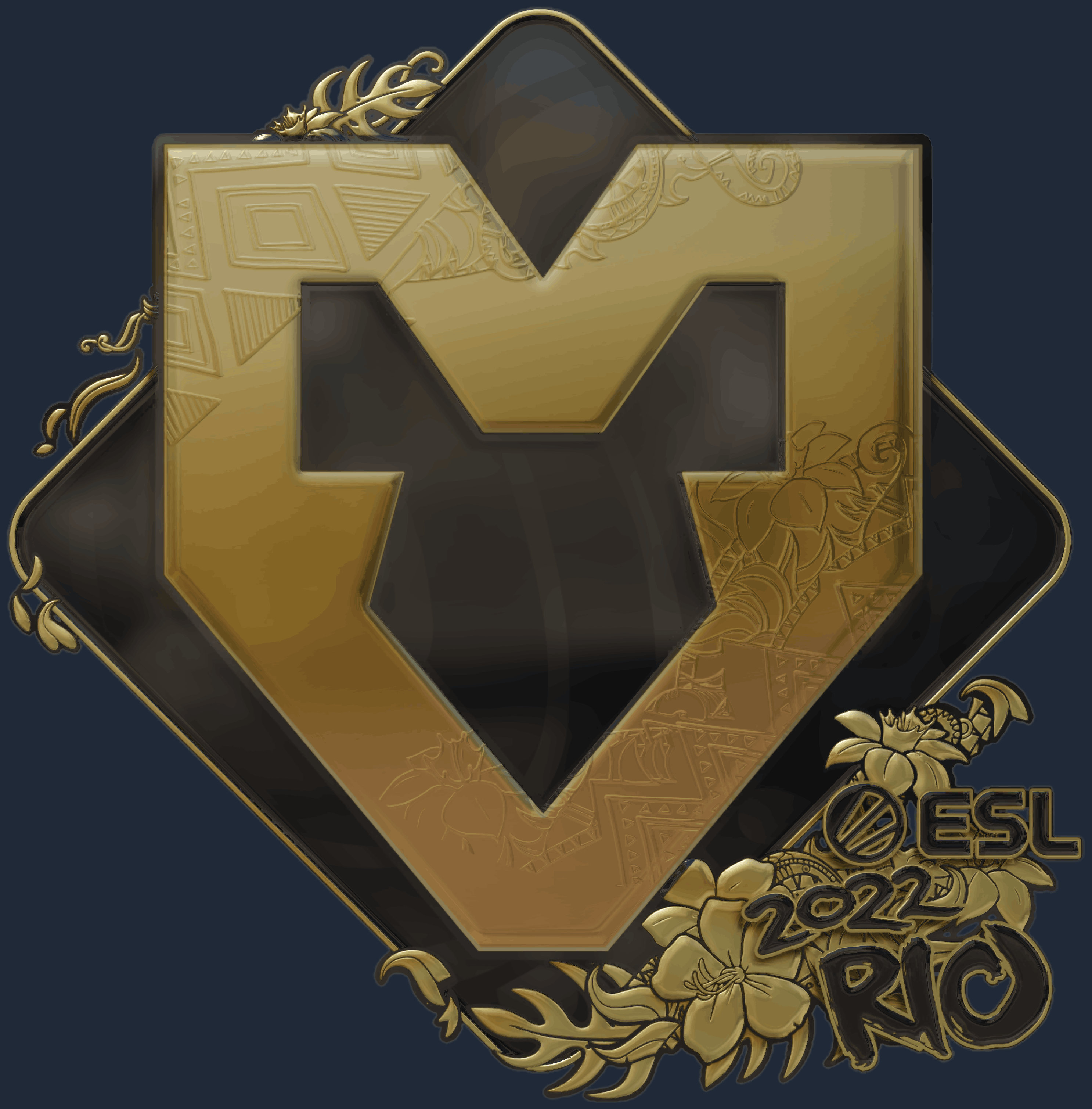 Sticker | MOUZ (Gold) | Rio 2022 Image